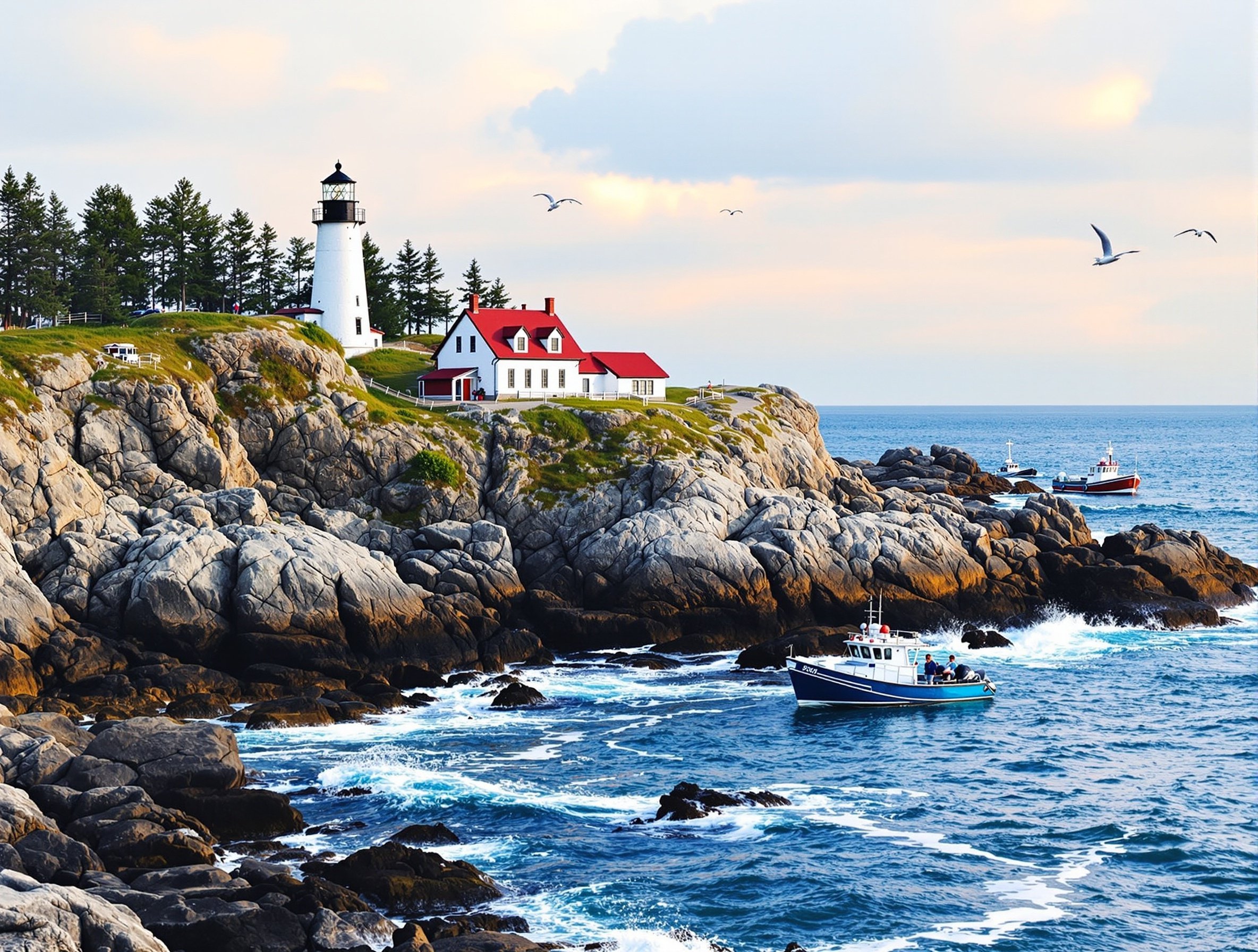 Atlantic fisherman at dawn