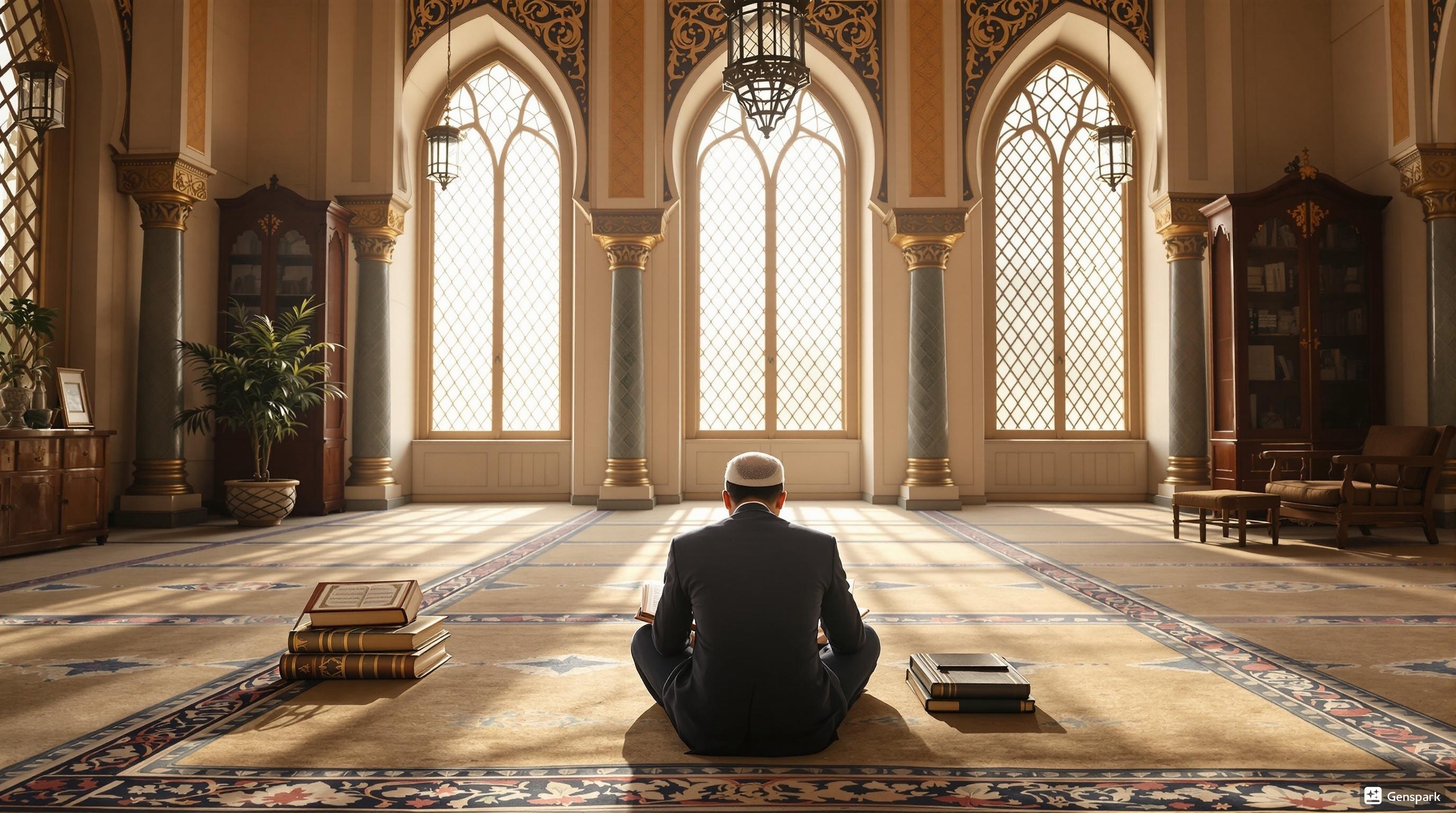 Person studying Quran