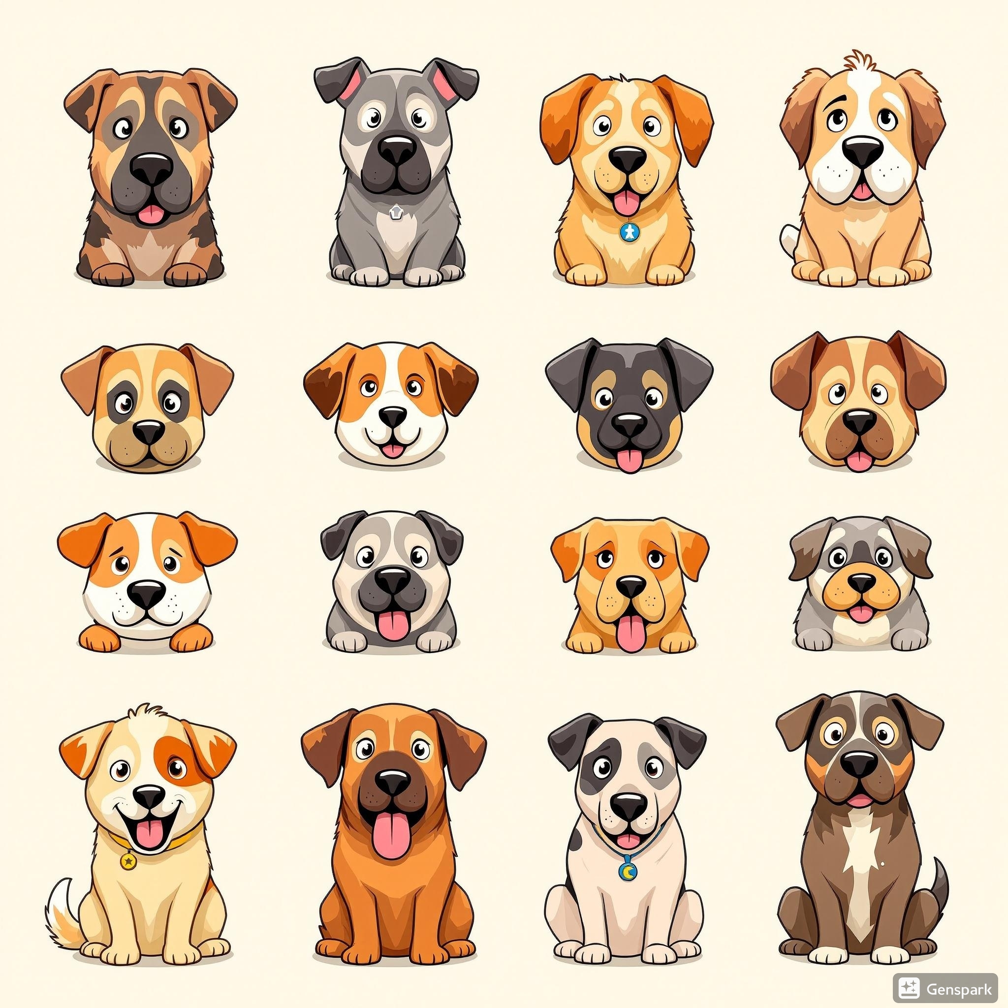 犬のMBTIイラスト