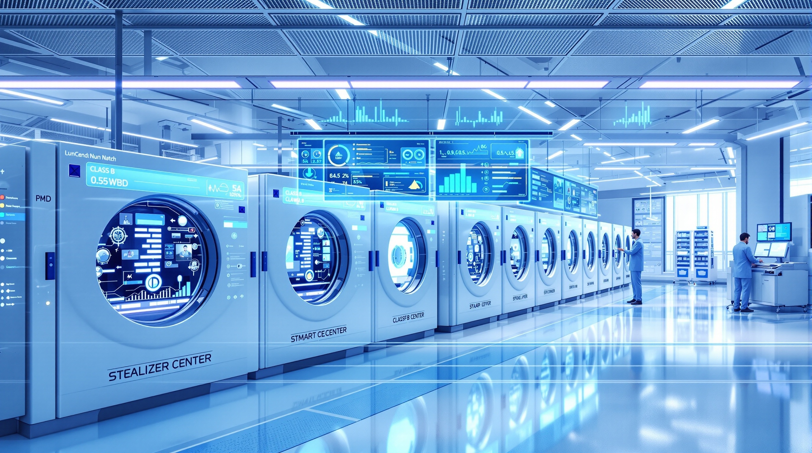 LES AUTOCLAVES CLASSE B AVEC INTELLIGENCE ARTIFICIELLE INTÉGRÉE (AI BUILT-IN) 2 CENTRE DE STÉRILISATION CONNECTÉ