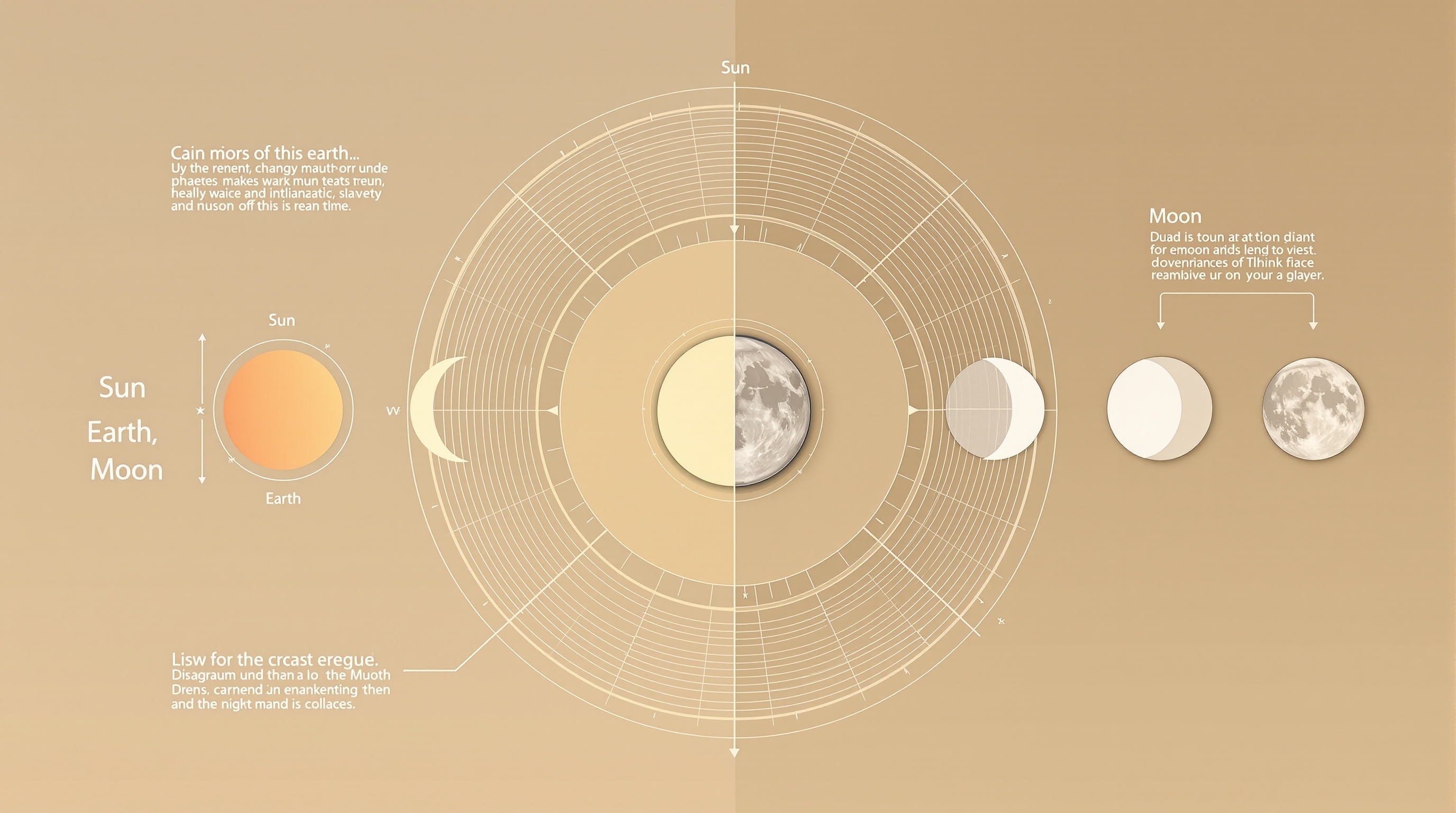 太陽・地球・月の位置関係を示す図解