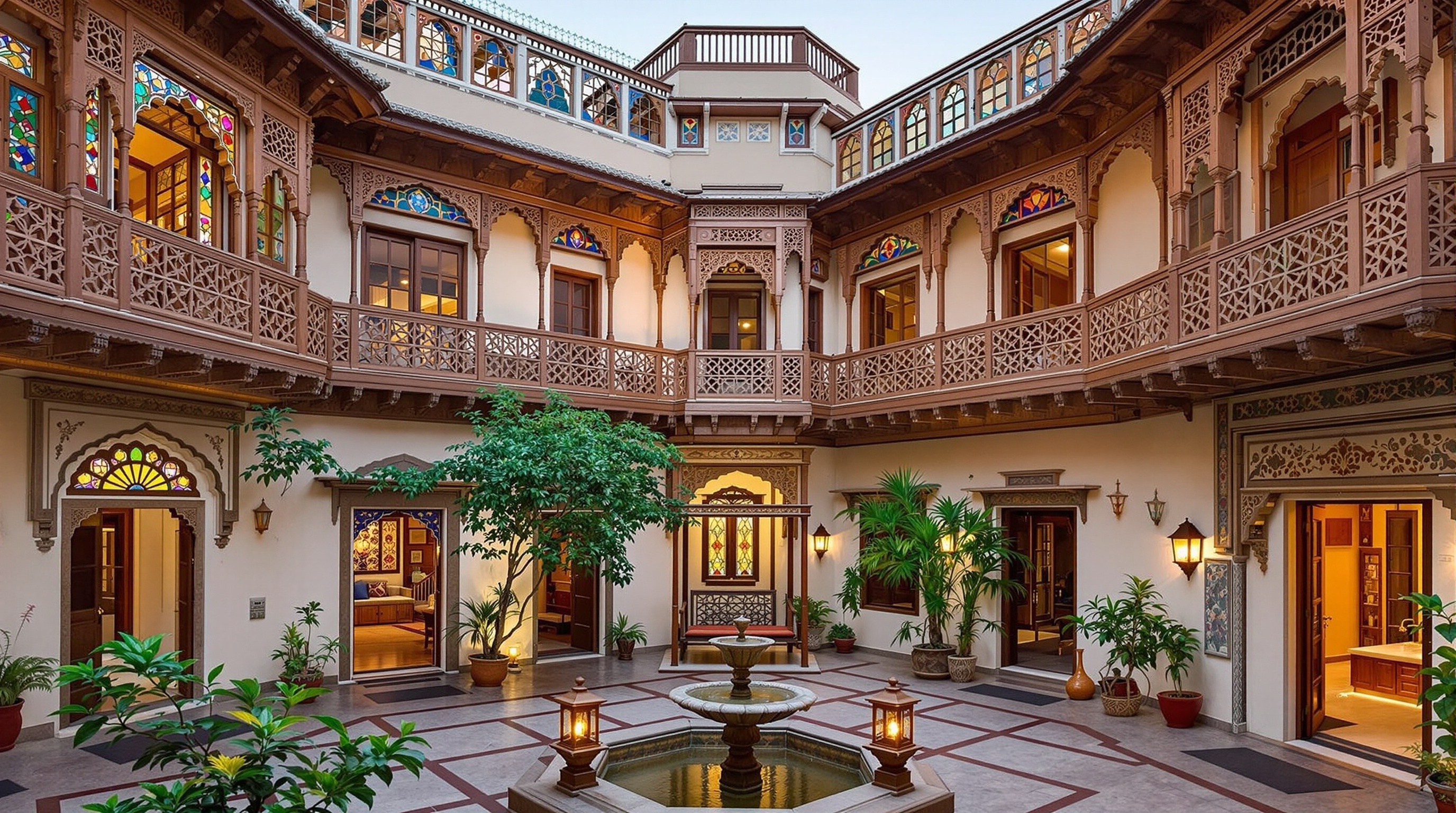 Beautiful traditional haveli heritage hotel in Gujarat