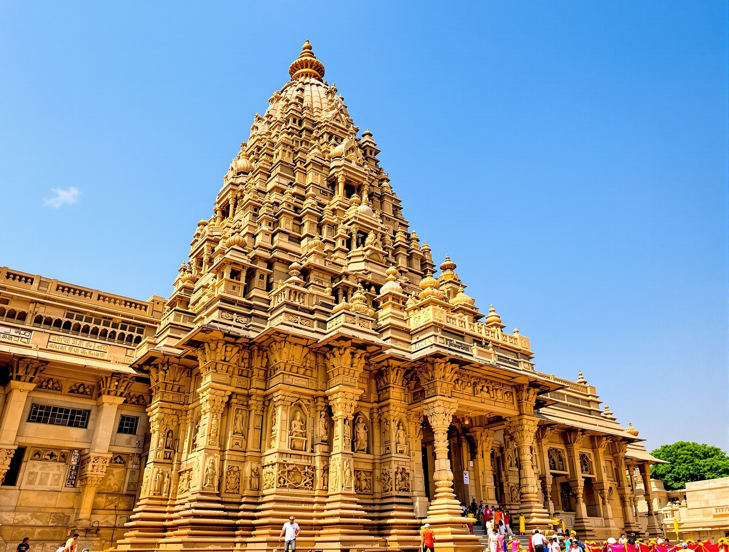 Shri Mahadev Temple with ornate stone carvings