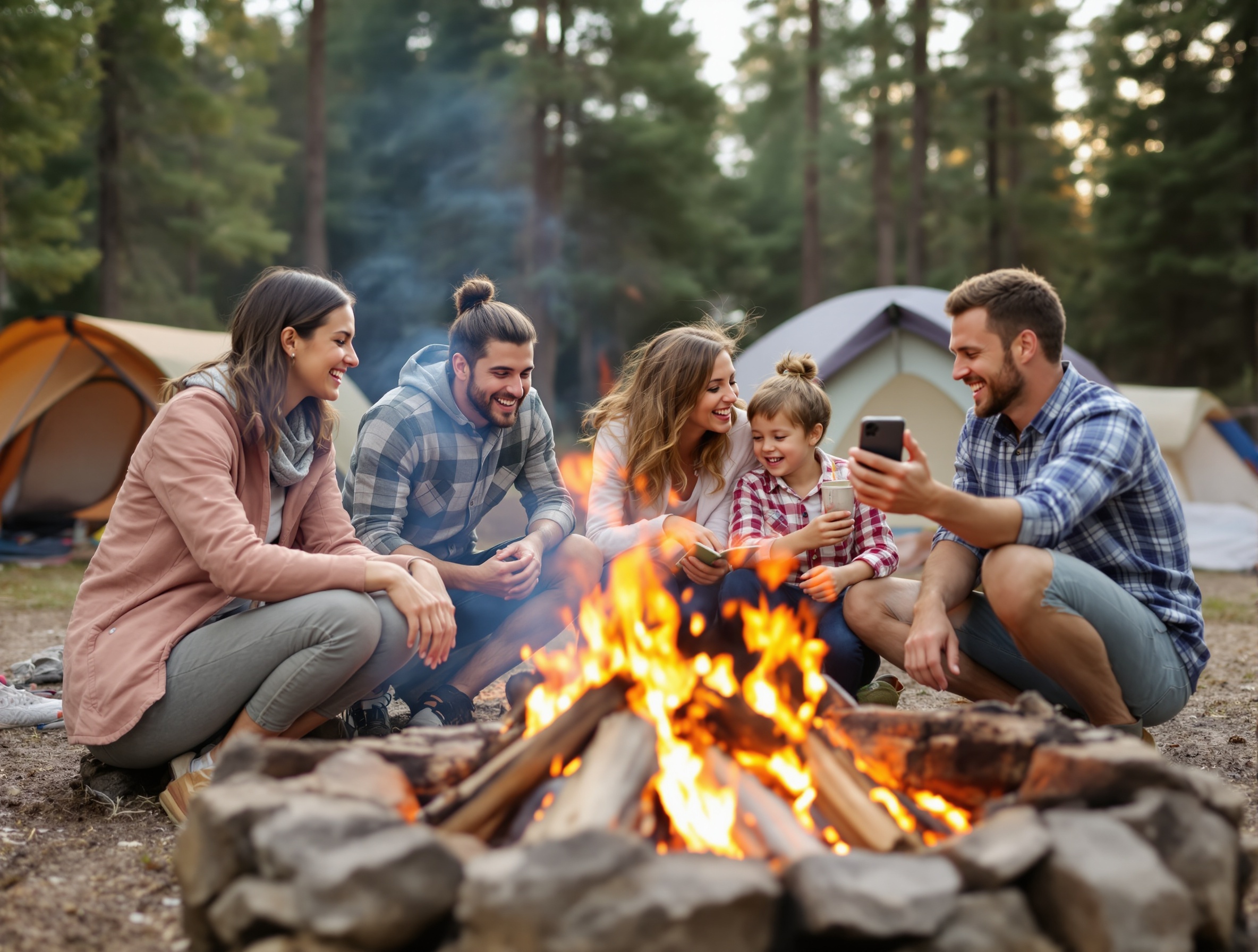 MacDonald family at their maple syrup operation