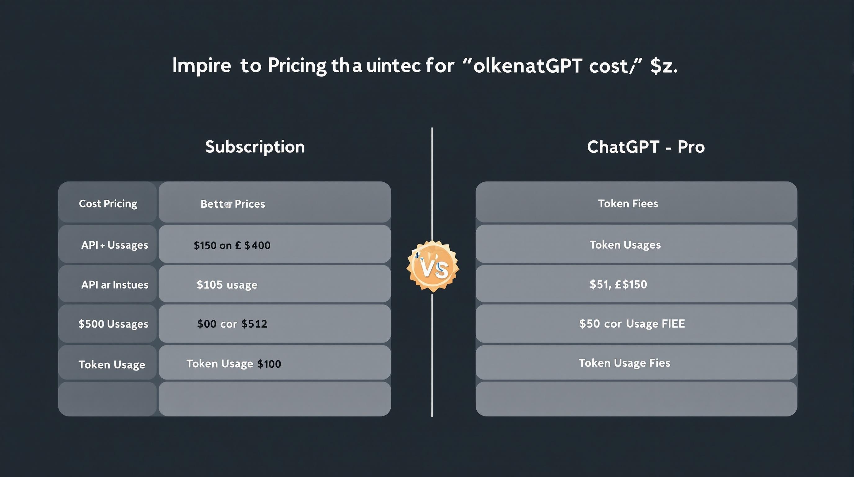 APIとChatGPT Proの料金比較インフォグラフィック