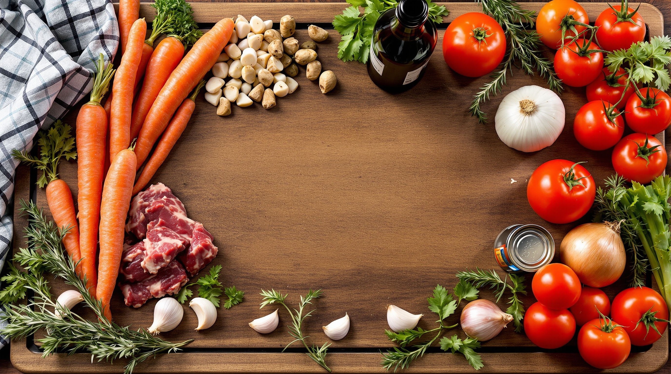 LES INGREDIENTS DE LA DAUBE DE SANGLIER