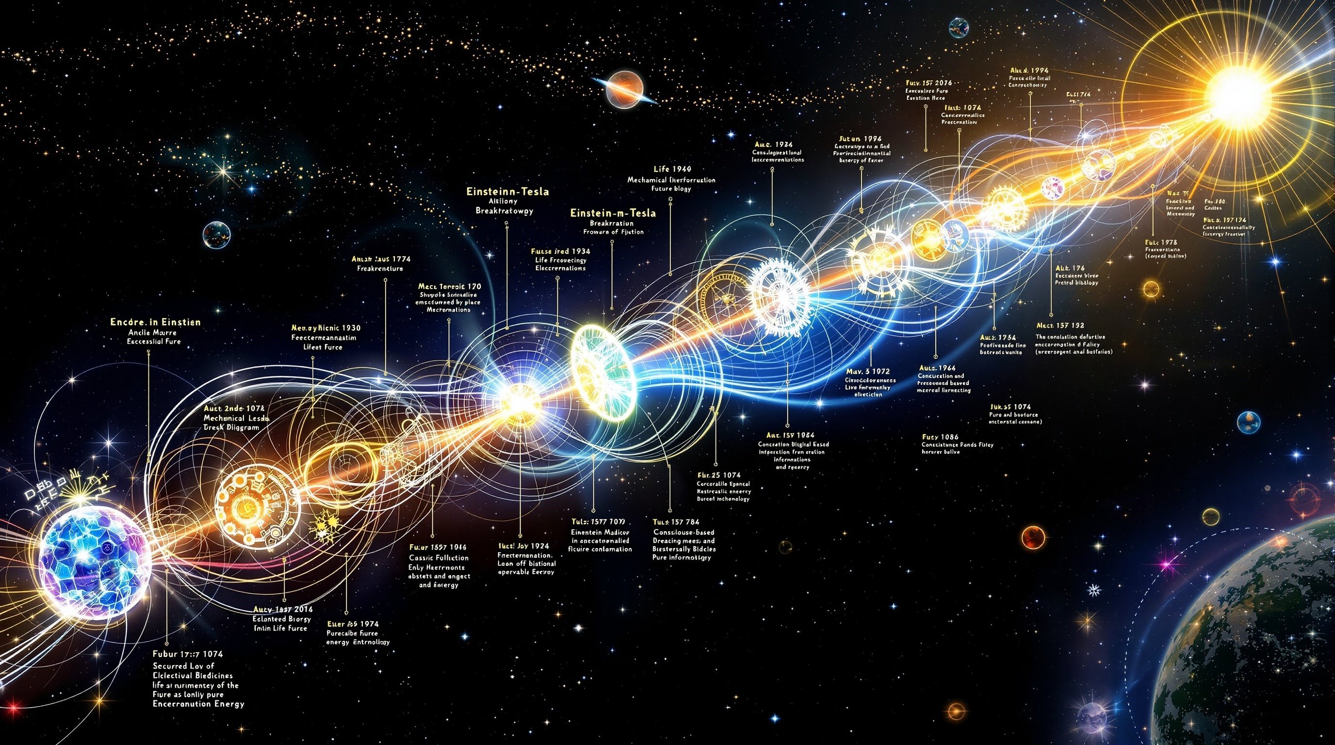 Evolution timeline of biological understanding
