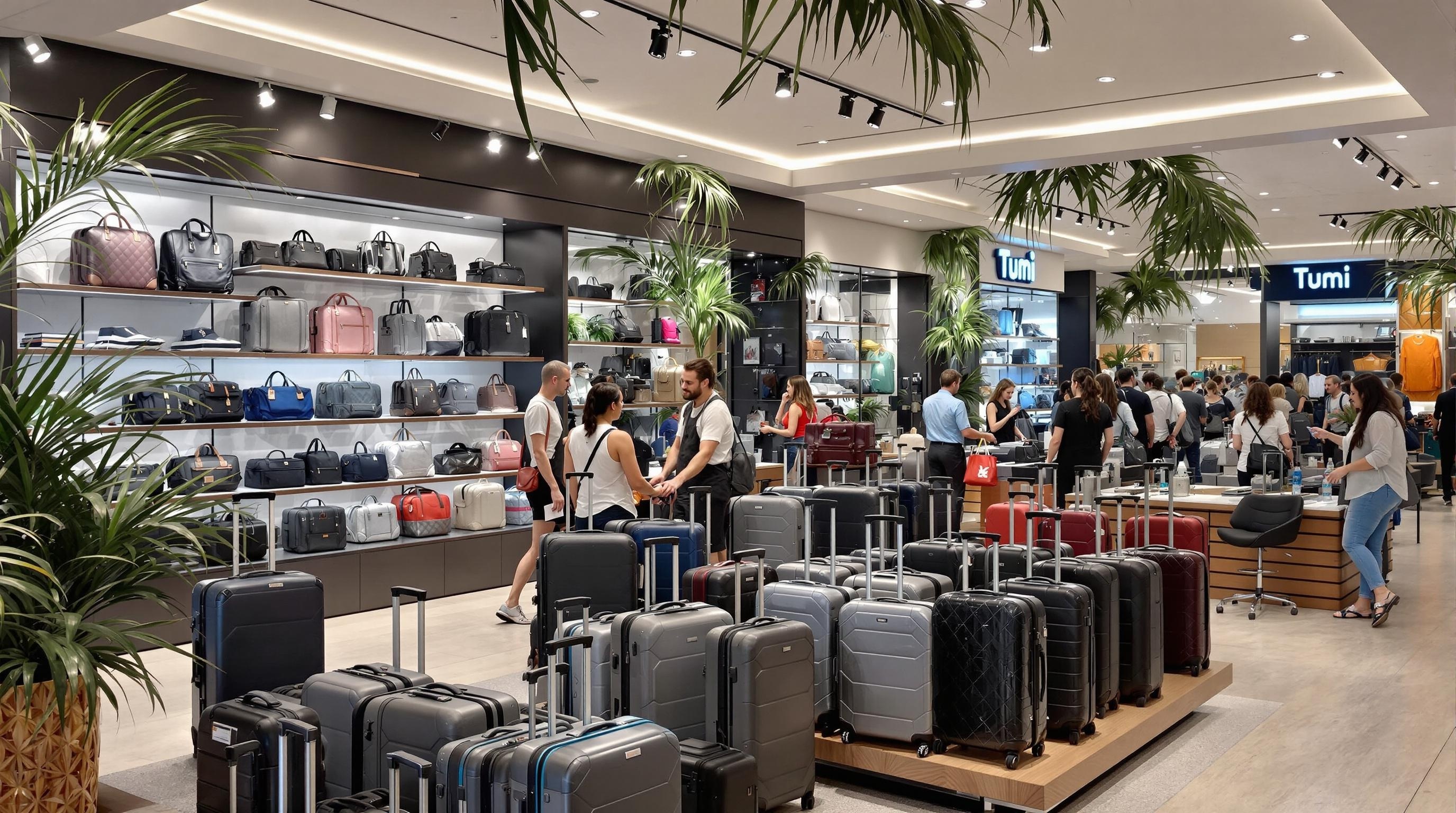 Voyage Mega Luggage Outlet interior at Dolphin Mall Miami