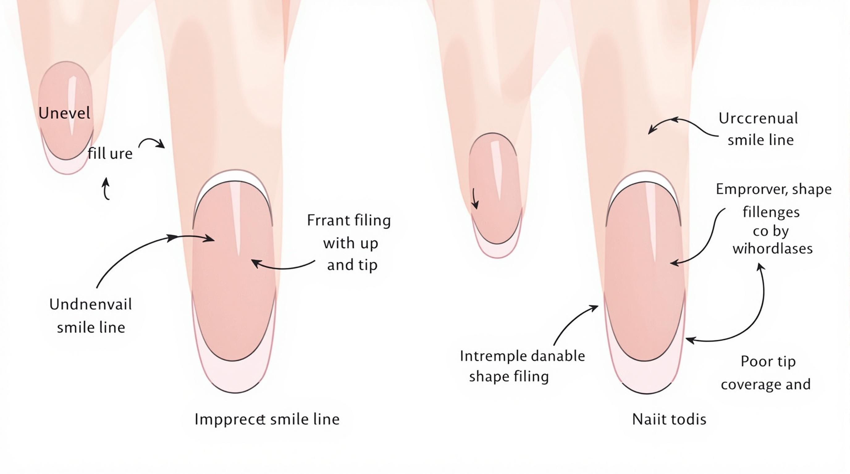 Common French tip mistakes