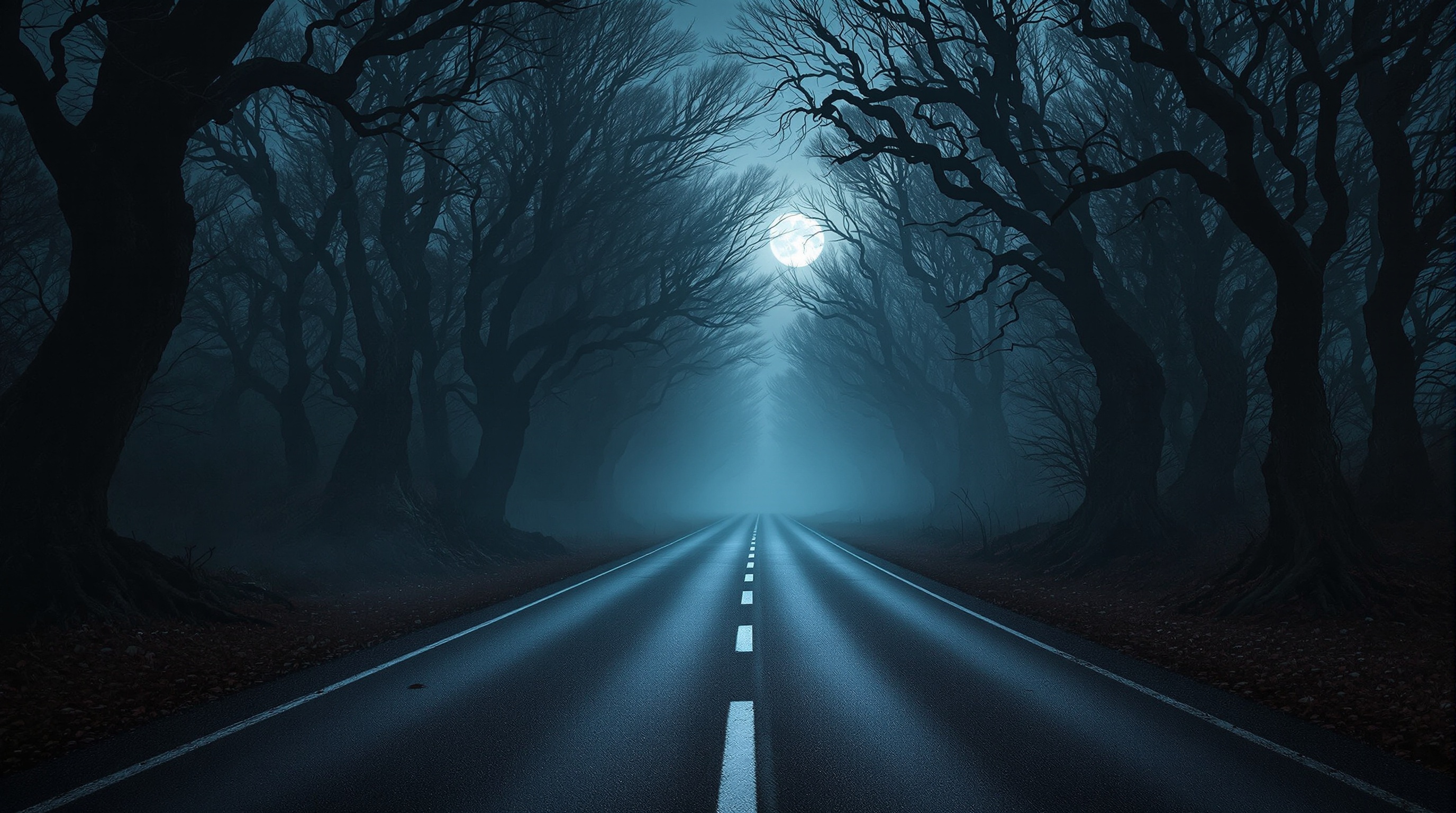 طريق مظلم مسكون