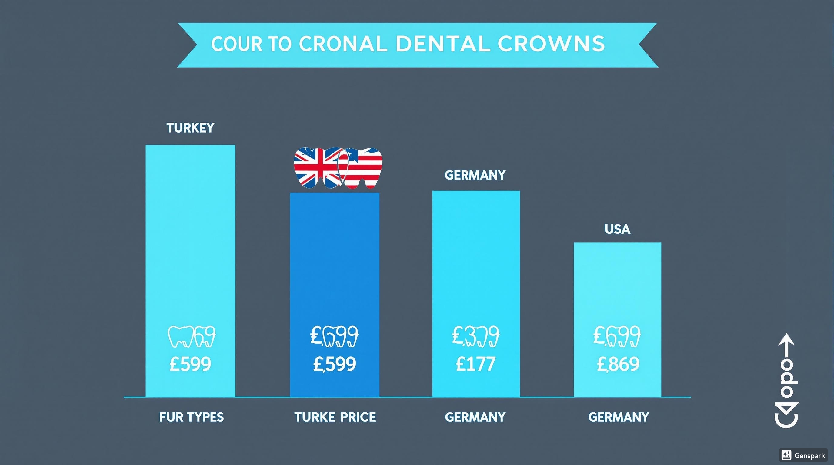 Dental Crown Cost Comparison Infographic