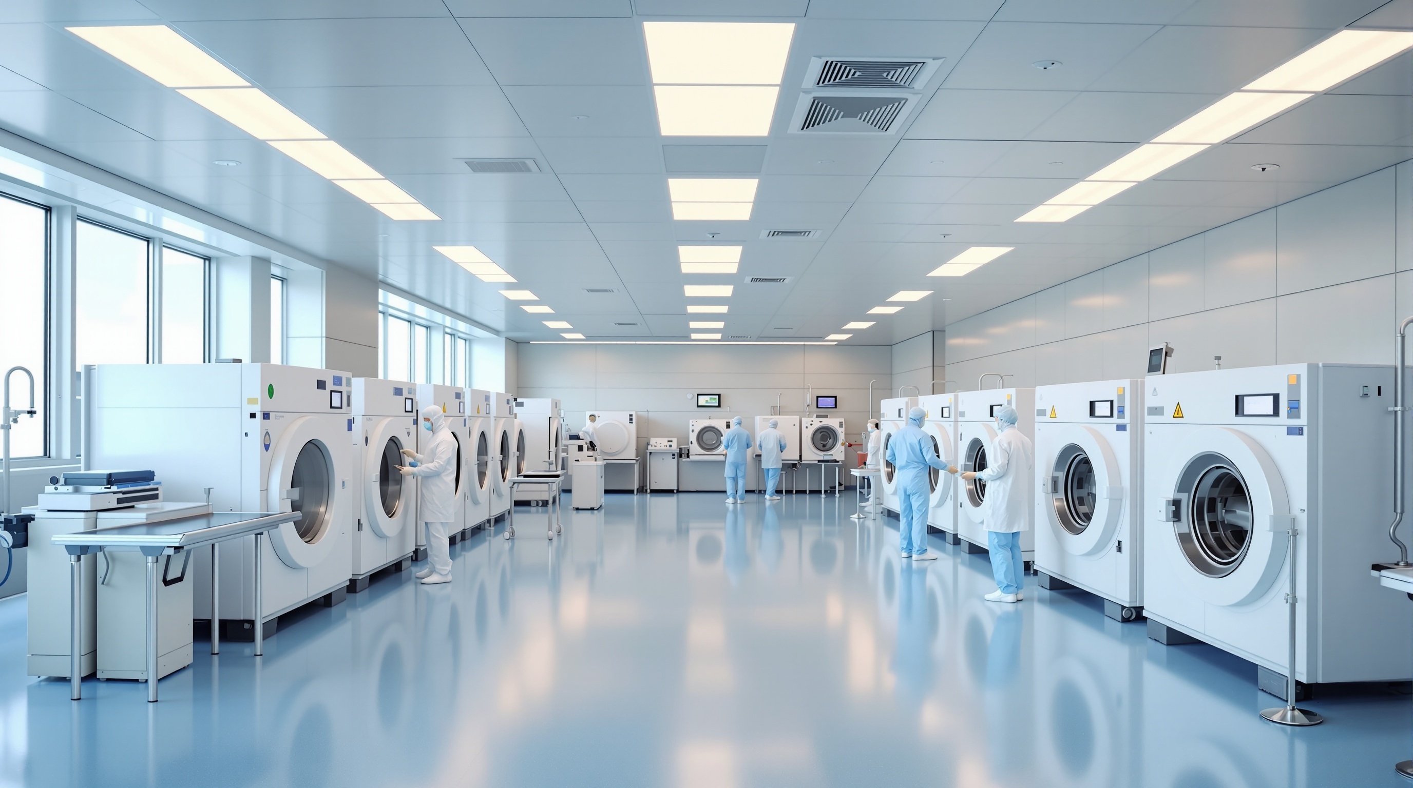 L'AUTOCLAVE DE STERILISATION : UN OUTIL ESSENTIEL DANS LA LUTTE CONTRE LES INFECTIONS 2 DÉPARTEMENT DE STÉRILISATION HOSPITALIER MODERNE AVEC PERSONNEL MÉDICAL