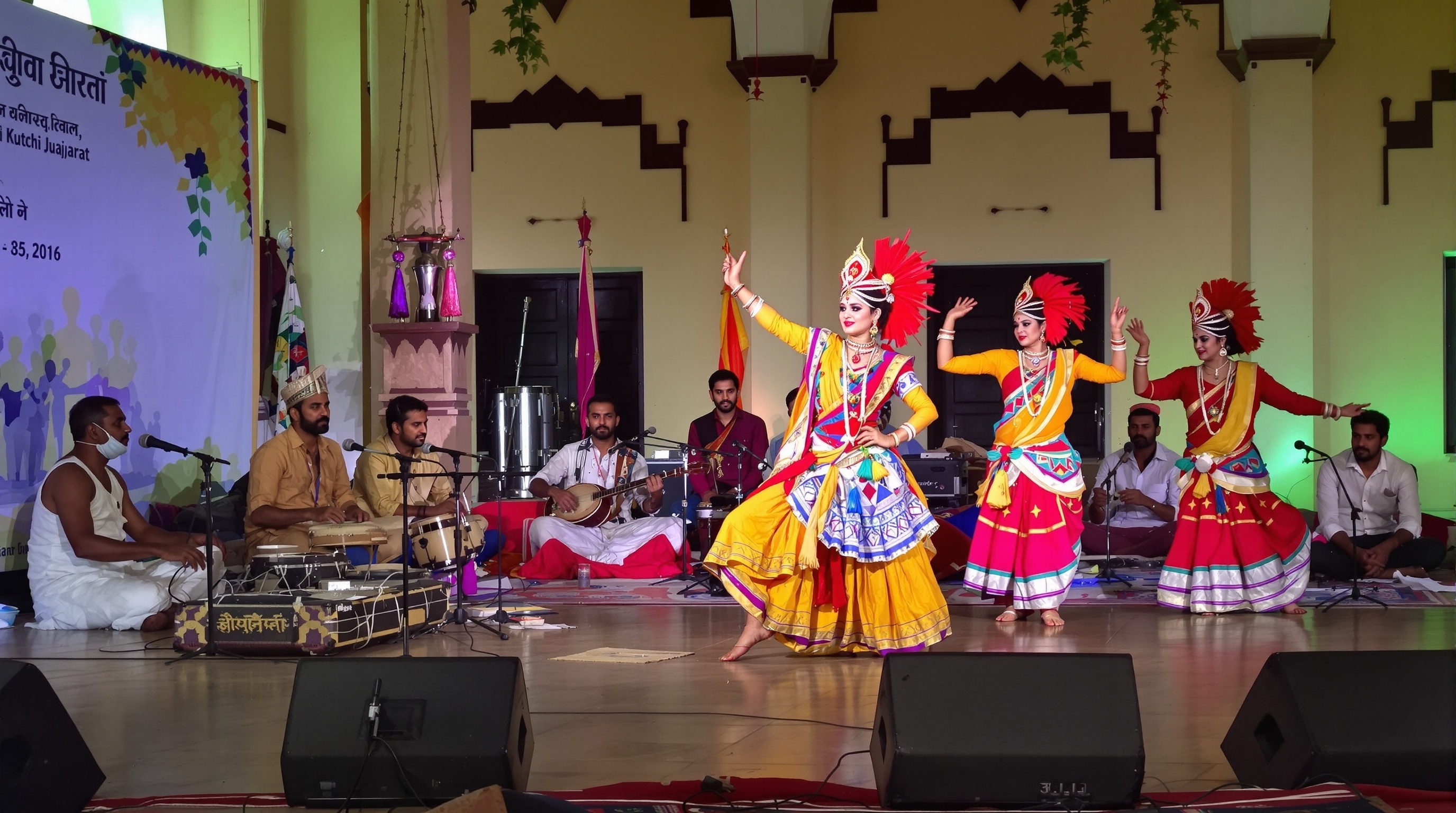 Traditional cultural performance in Bhuj showcasing local music and dance