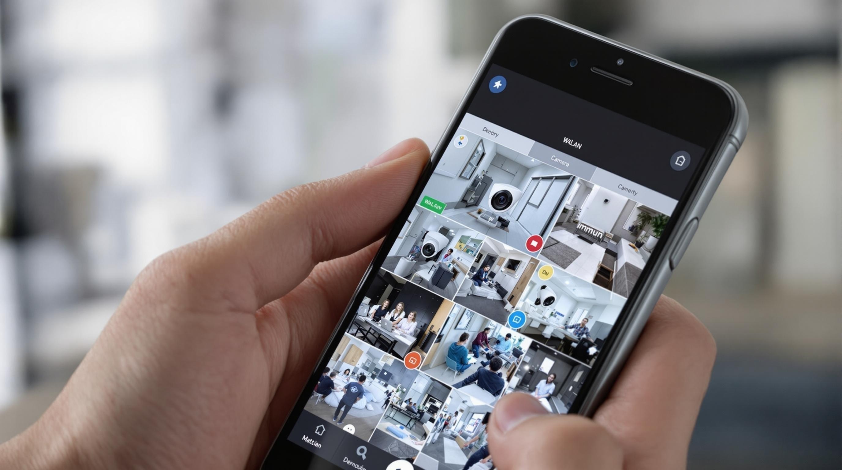 App-Steuerung für WLAN Kameras