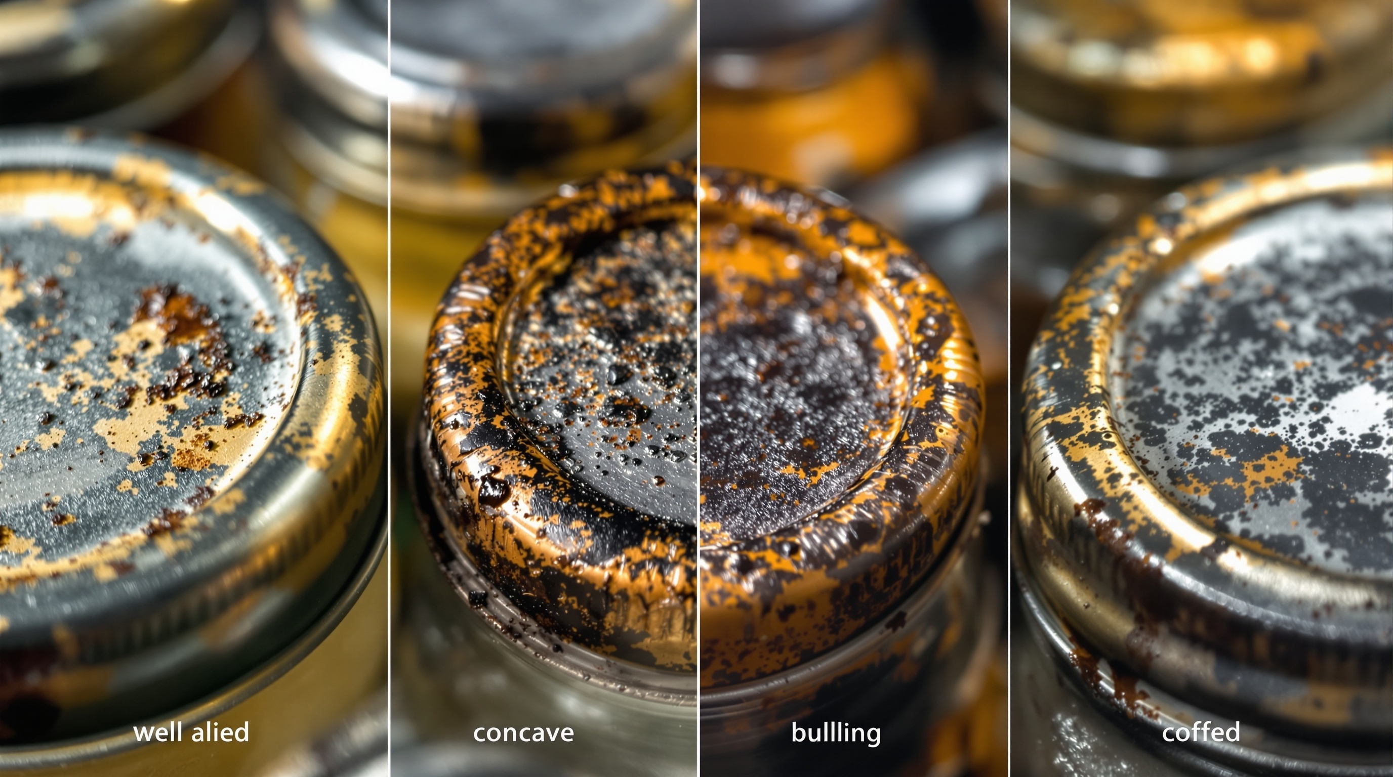 COMPARAISON DE COUVERCLES - BIEN STÉRILISÉ VS. MAL STÉRILISÉ