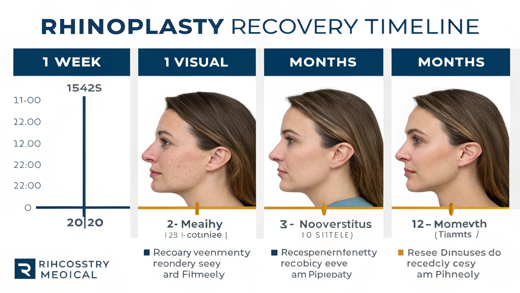 Rhinoplasty Recovery Timeline Infographic