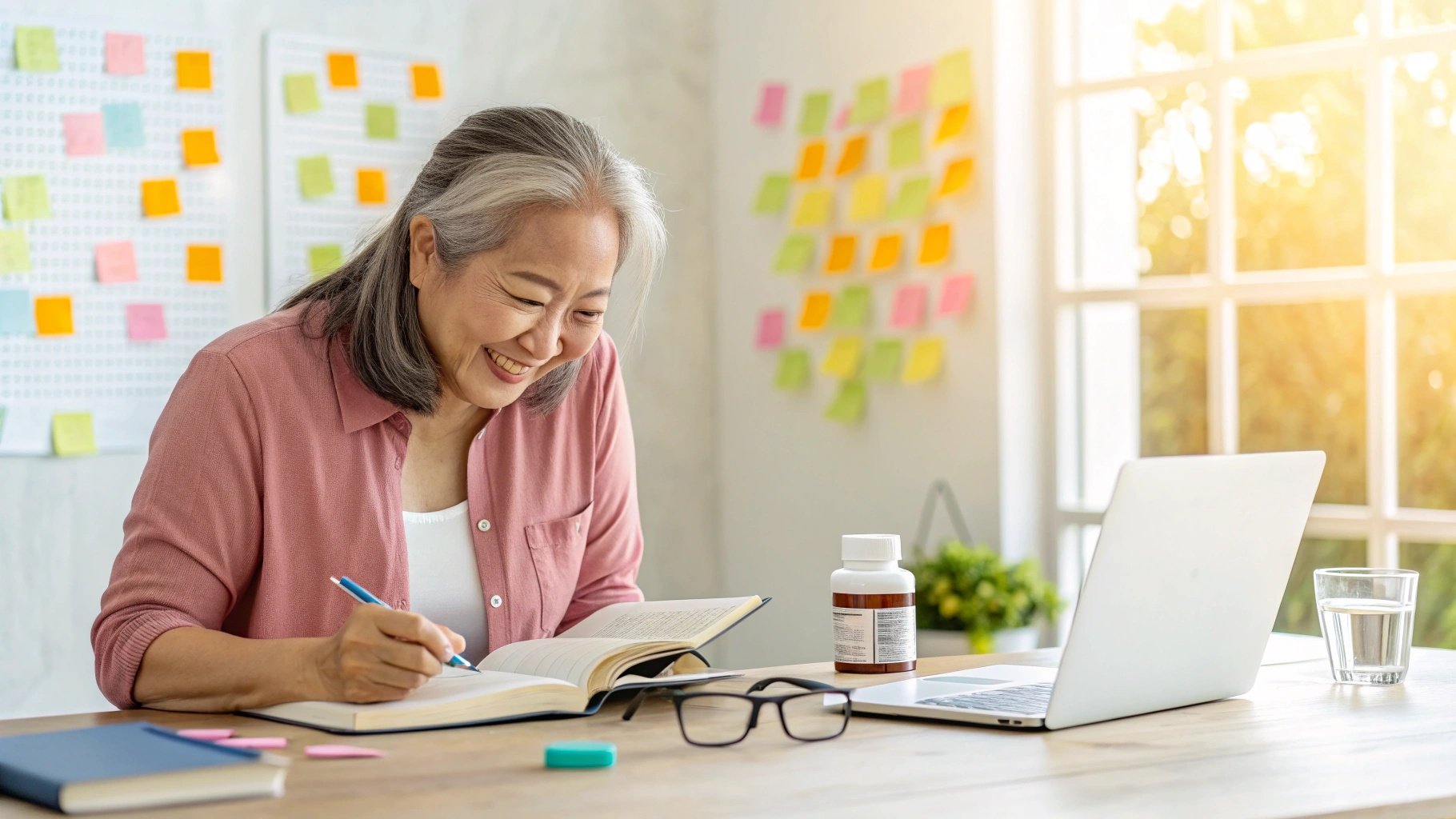 중년 여성 기억력 영양제 복용