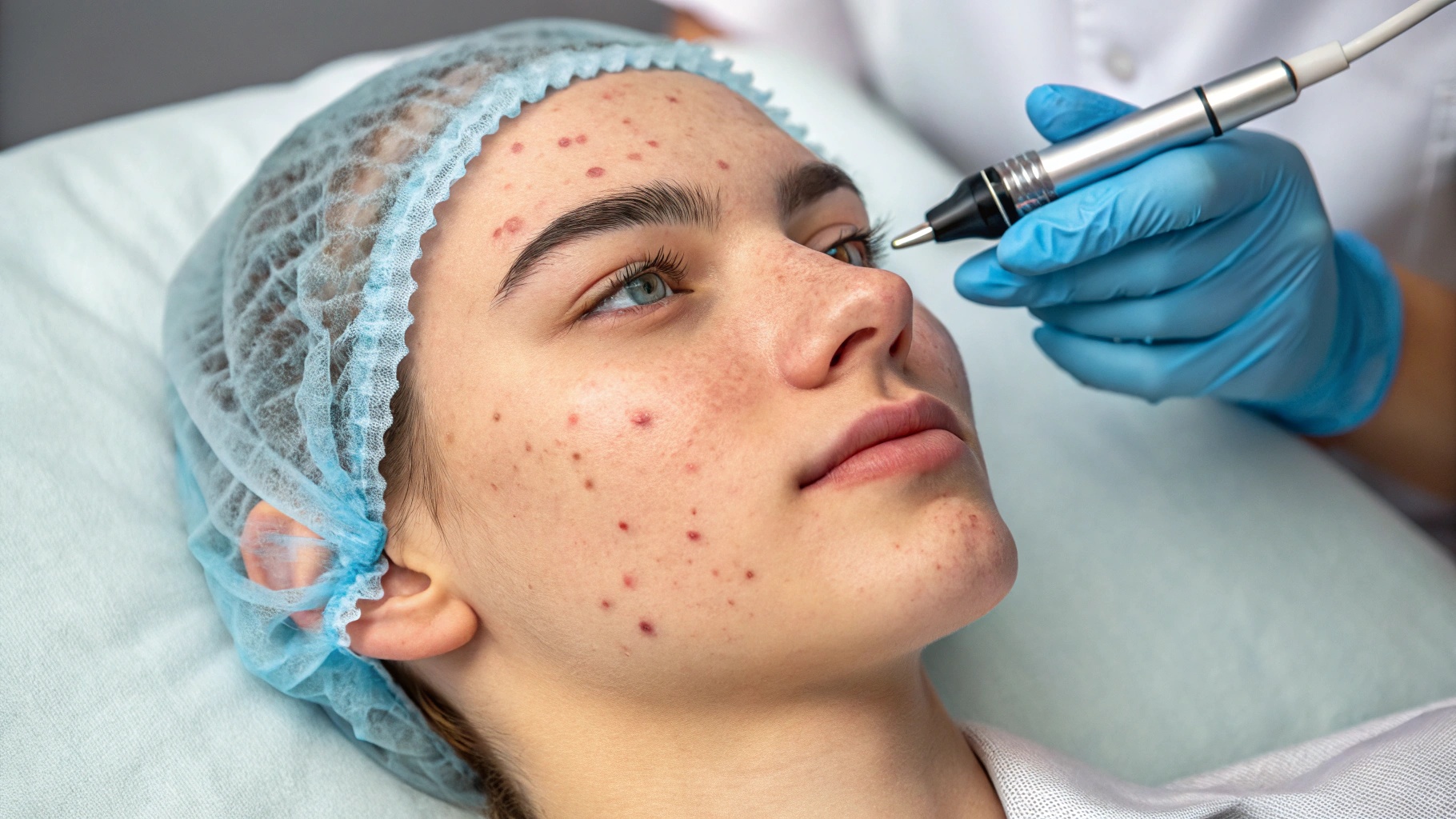 Лечение акне лазером
