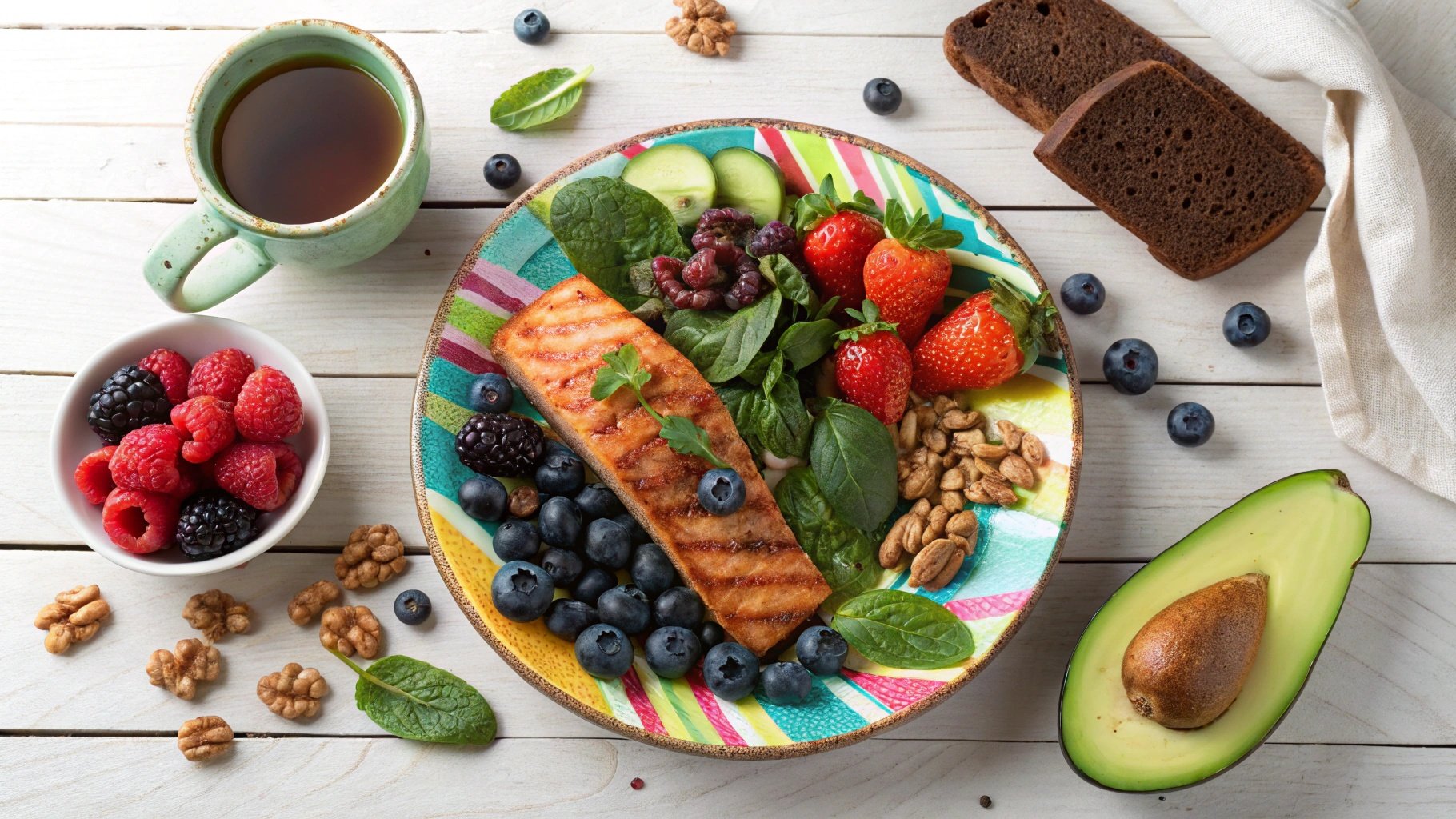 뇌혈류 개선 건강 식사