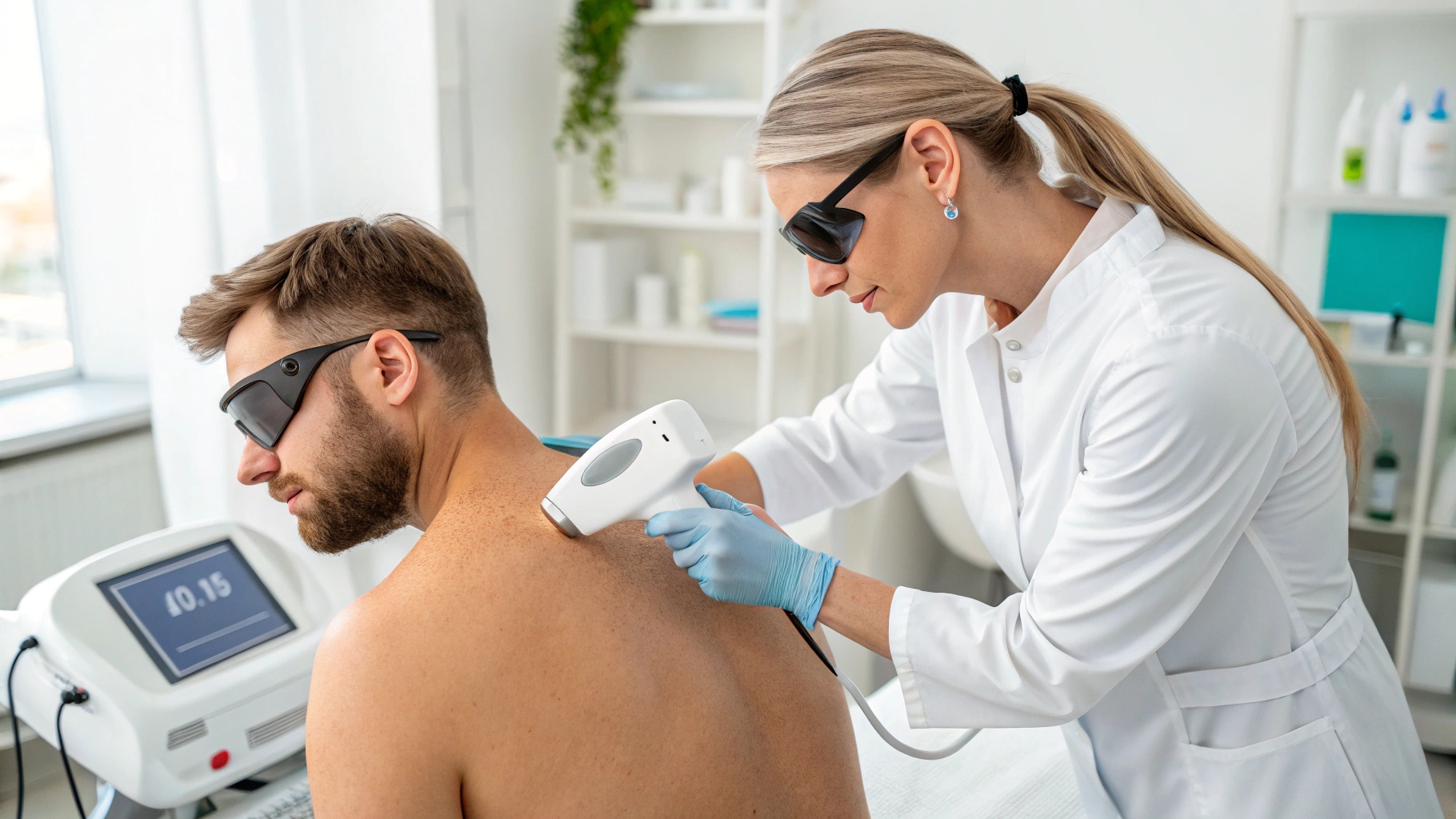 Эпиляция спины и плеч