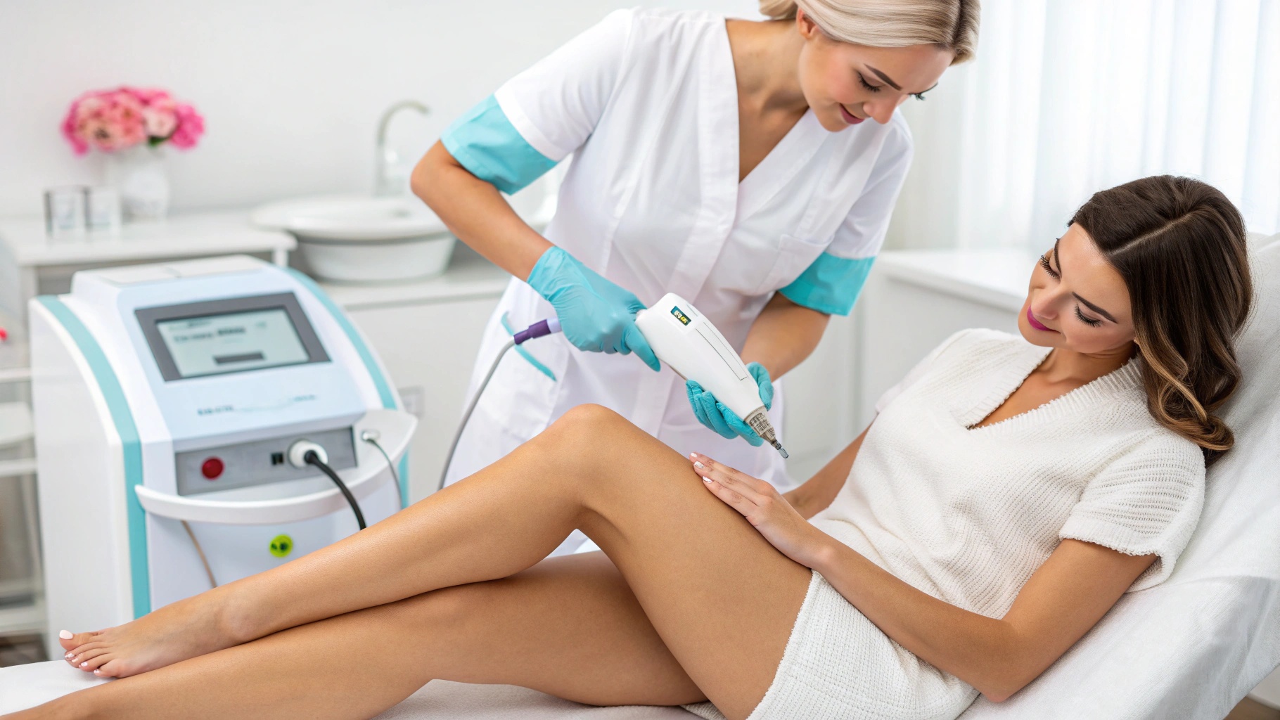 Эпиляция ног александритовым лазером