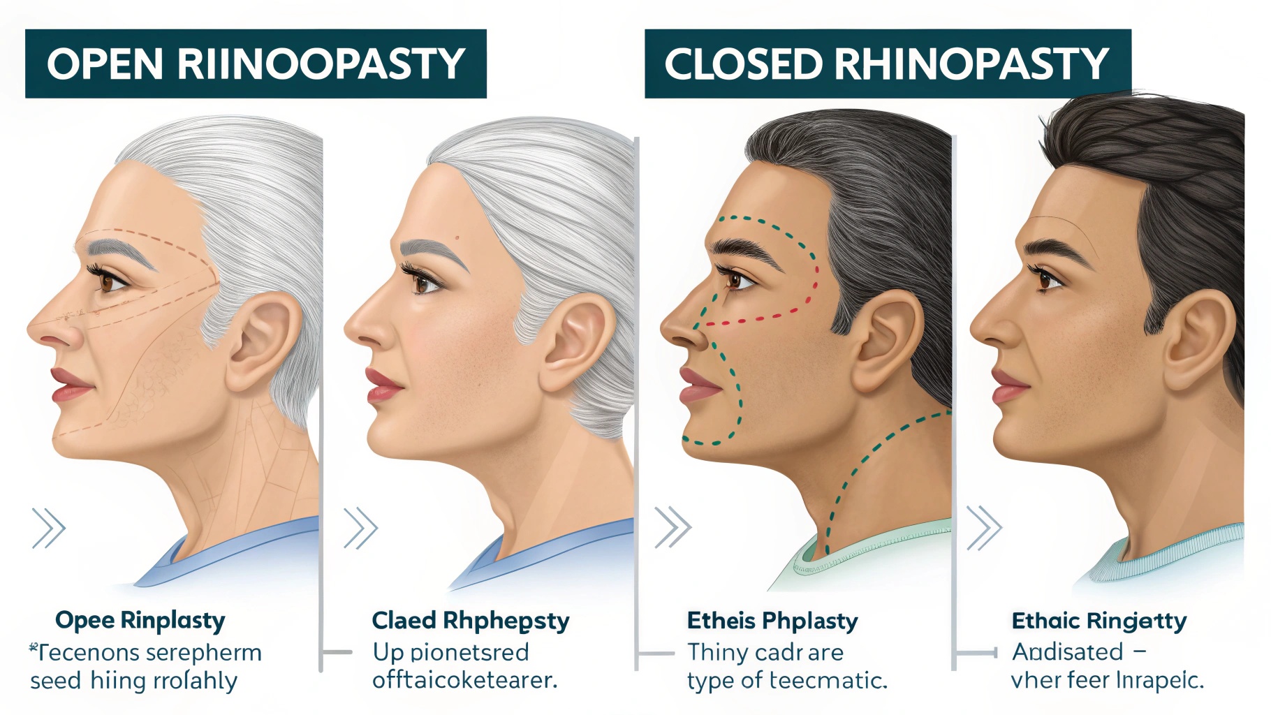 Types of Rhinoplasty Procedures Infographic