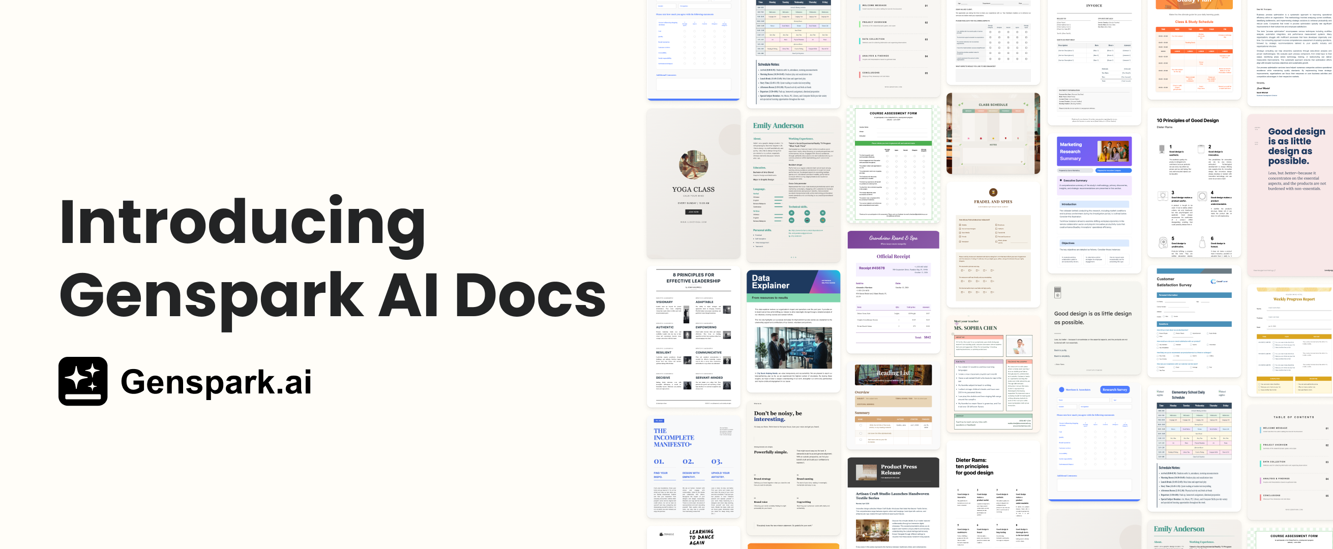 WORLD FIRST: Genspark Introduces AI Docs That Create Any Document With One Prompt!