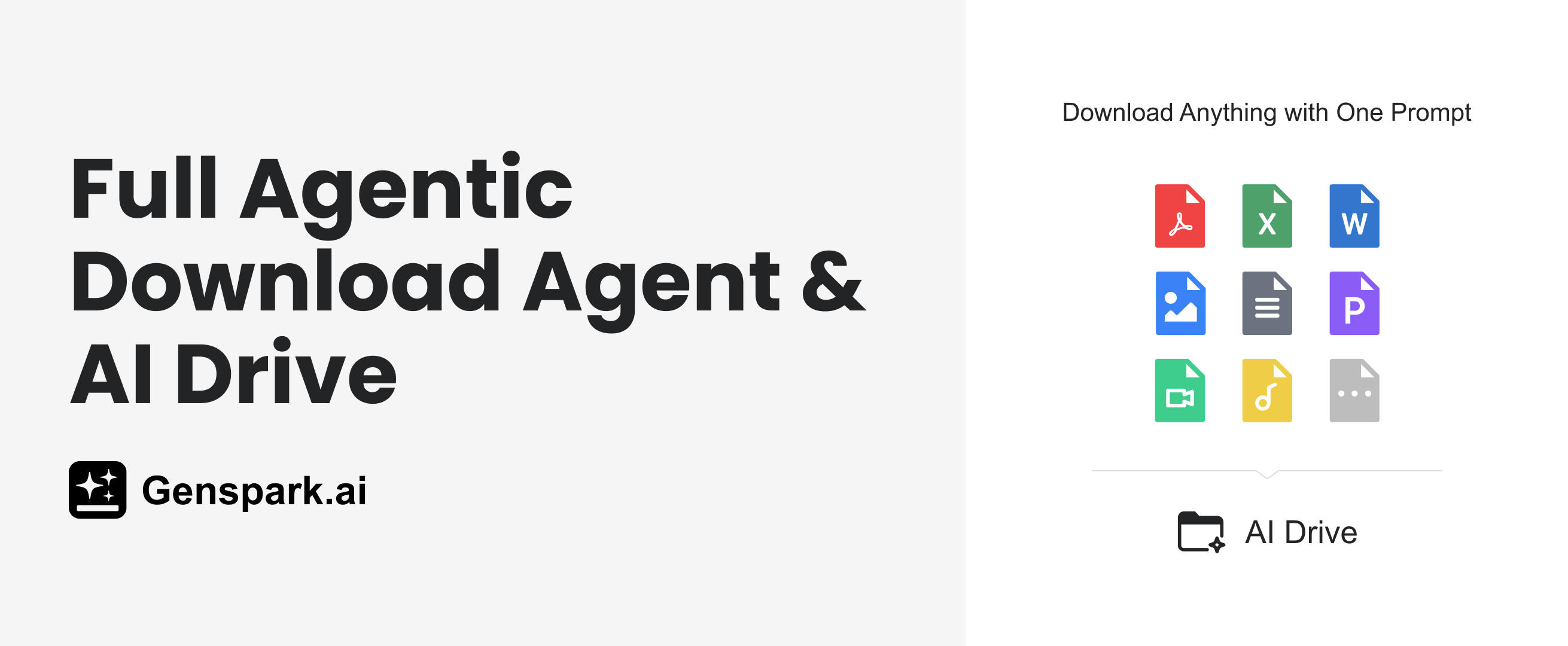 Introducing the World''s First Full Agentic Download Agent and Genspark AI Drive!