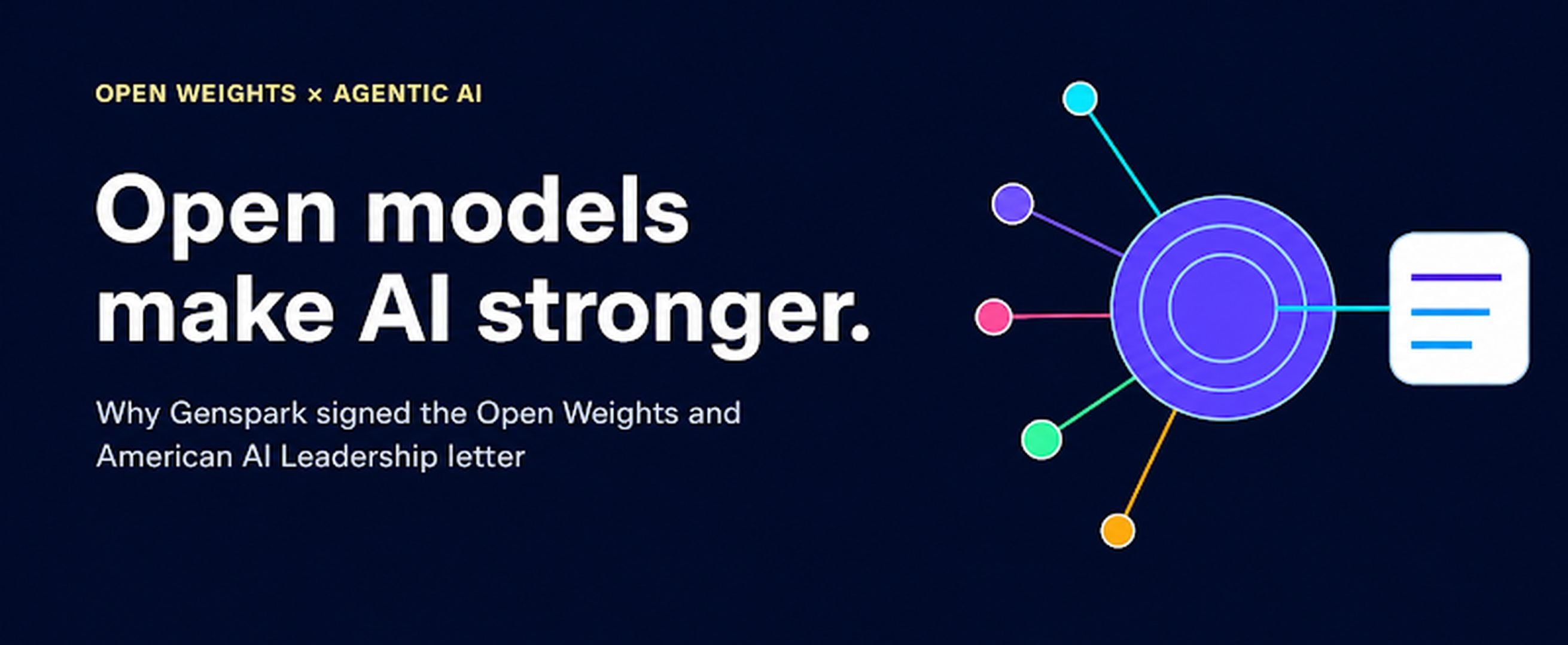 Why Genspark Signed the Open Weights AI Letter