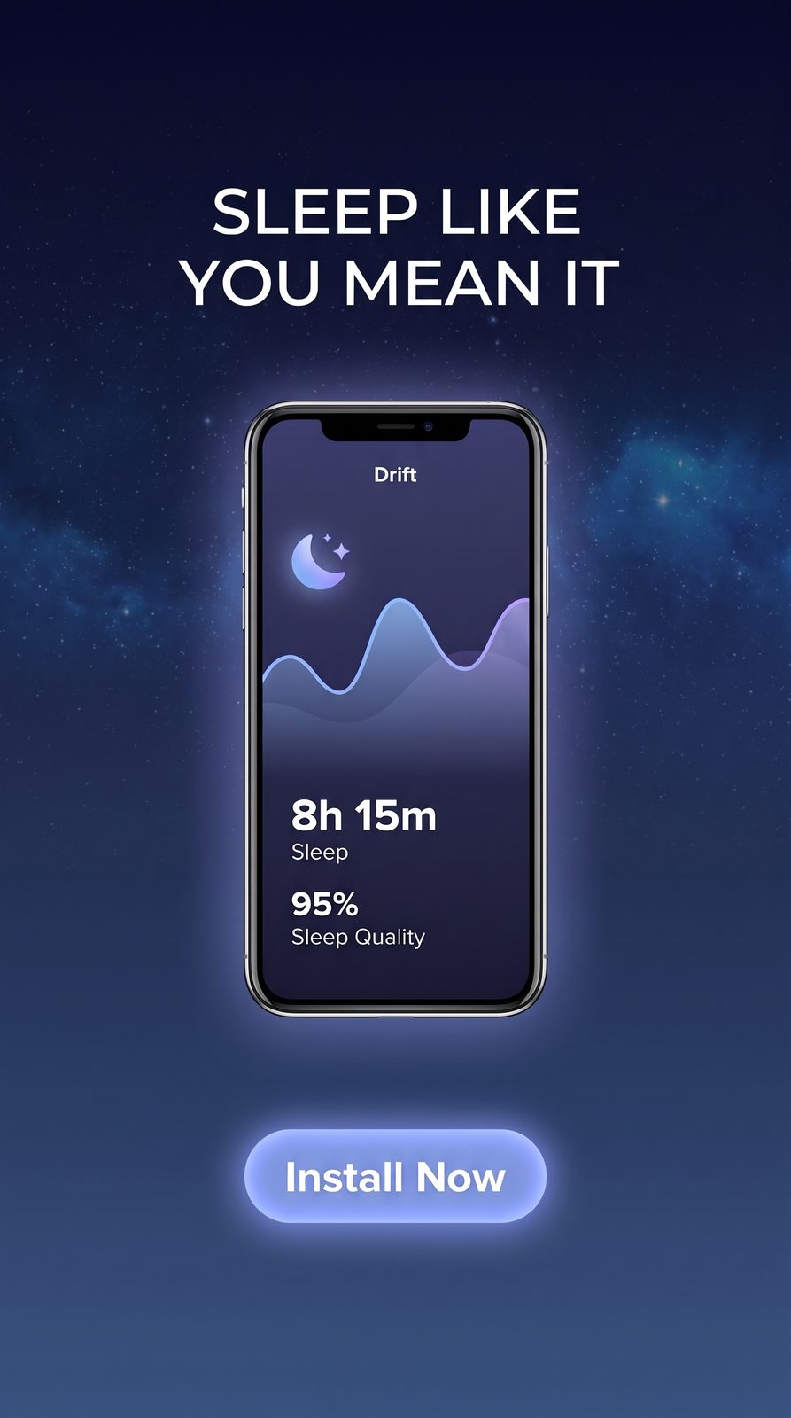 App install story ad with the headline and install button held inside the story safe area