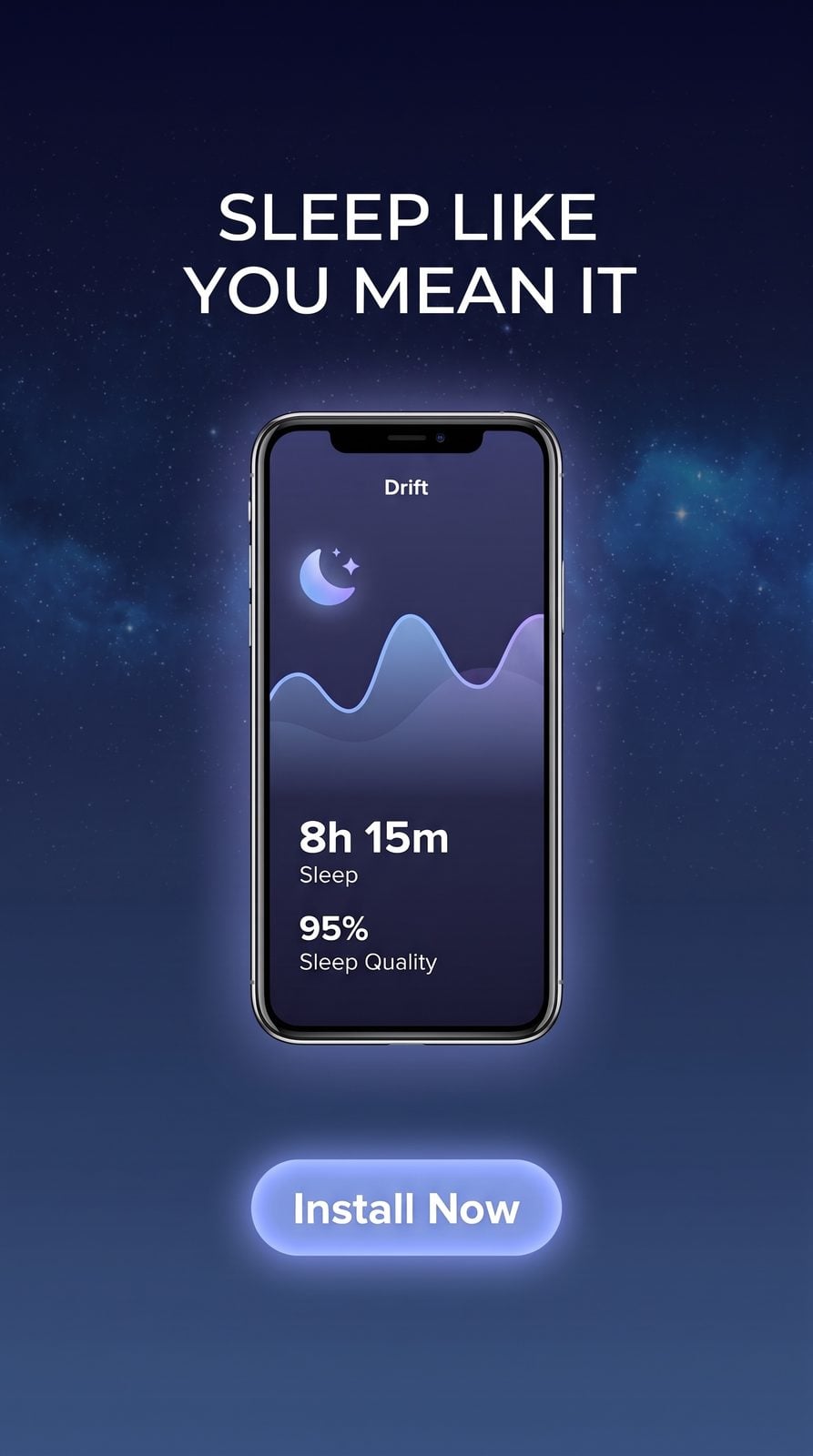 App install story ad with the headline and install button held inside the story safe area