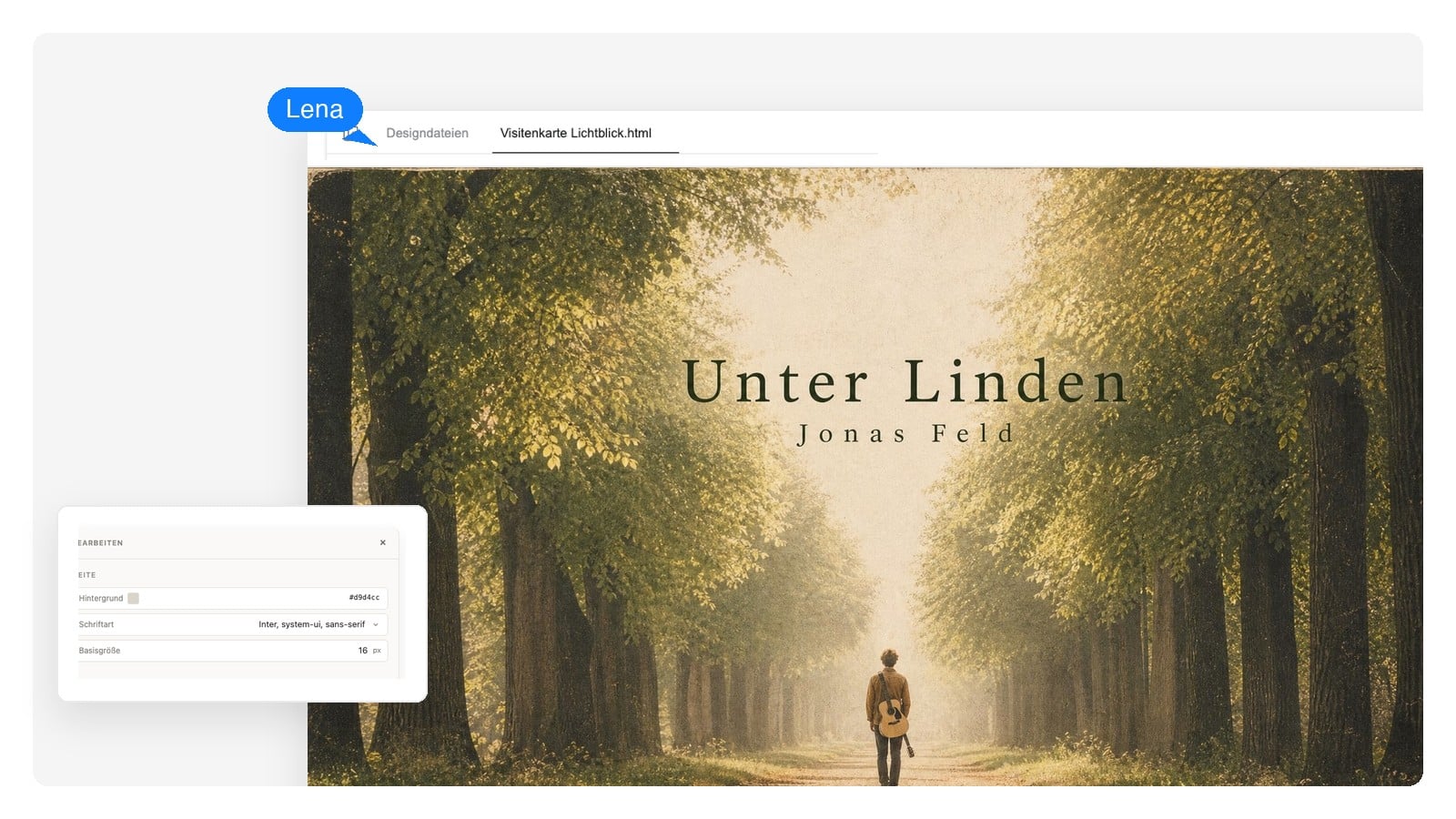 Indie-Folk-Album-Cover — Album-Cover erstellen mit KI
