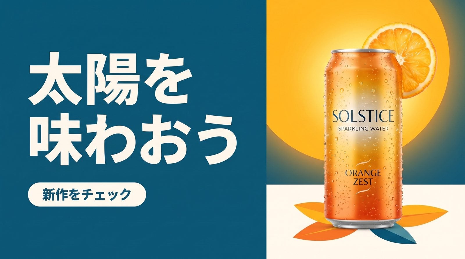1200×628のSNSリンク投稿用にレイアウトしたドリンクキャンペーンのバナー