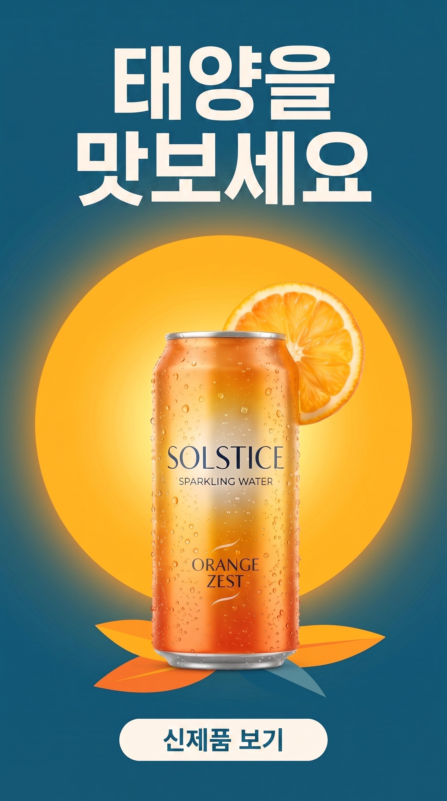 세로형 1080×1920 스토리 배너로 다시 배치한 음료 캠페인
