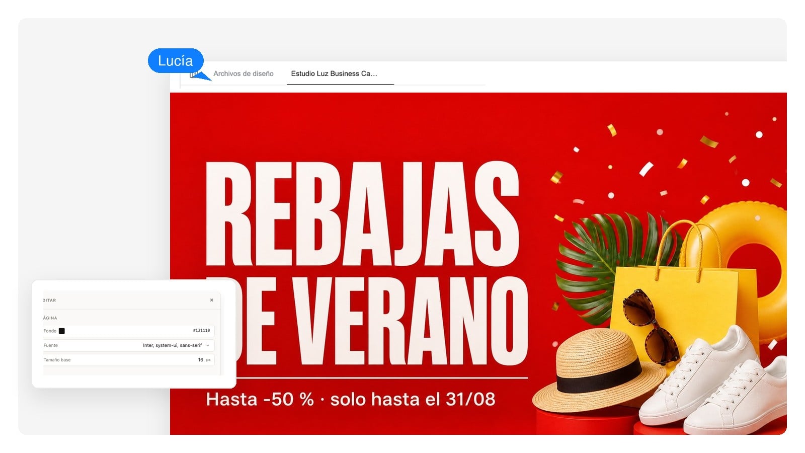 Banners de rebajas y promos — Banner de YouTube, web y redes