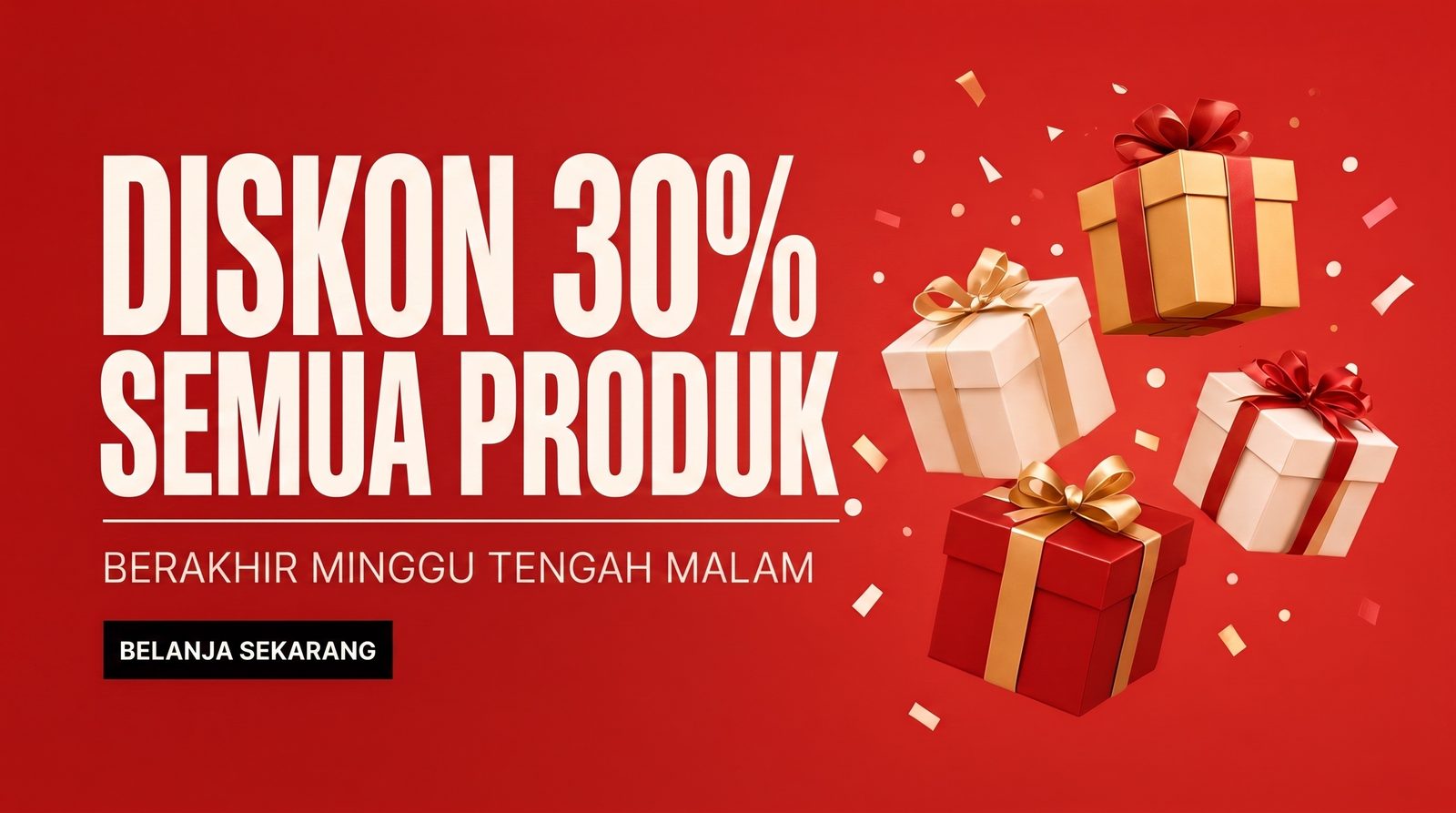 Banner promo dan diskon — Desain Banner dengan AI
