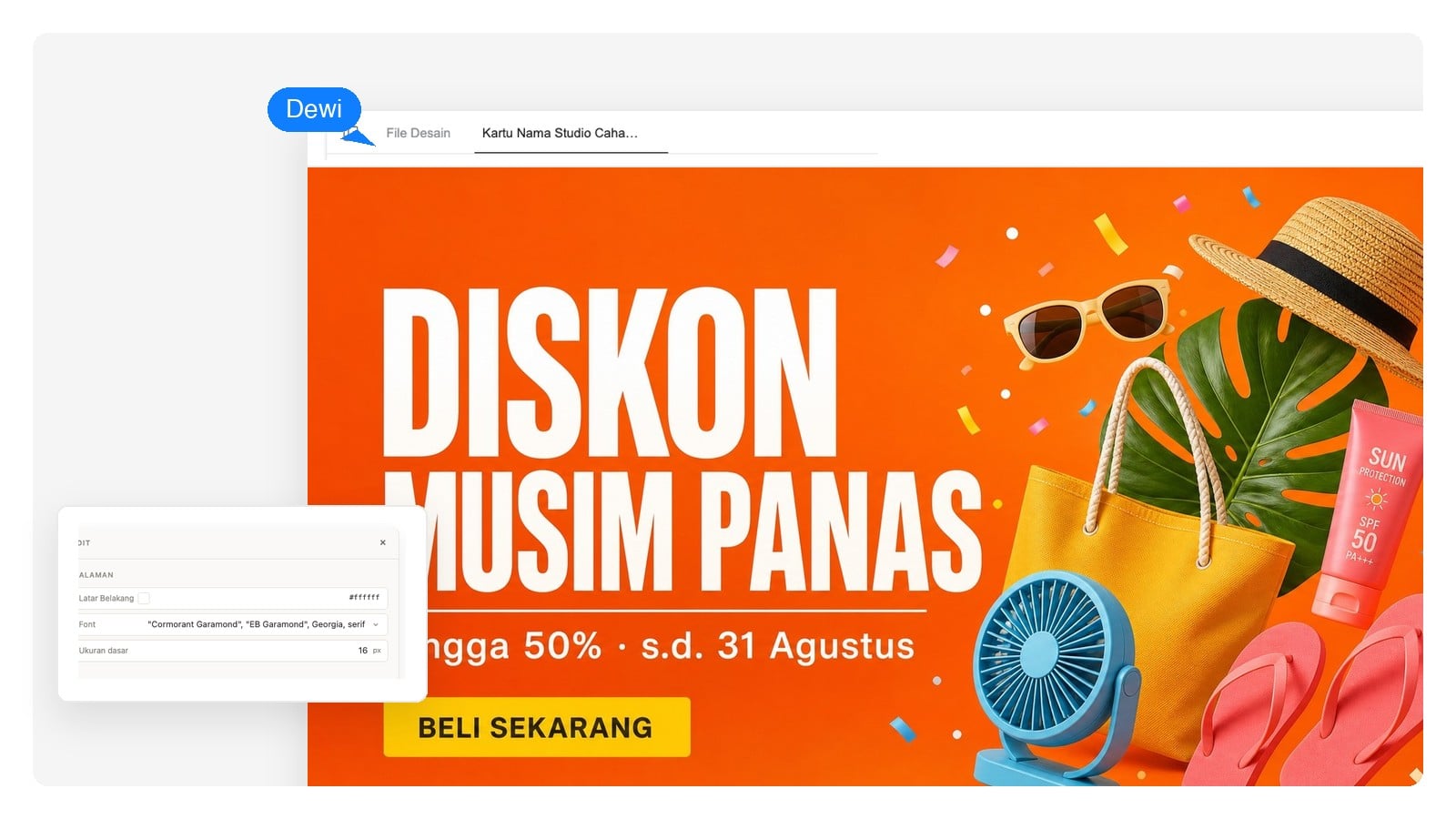 Banner promo dan diskon — Desain Banner dengan AI