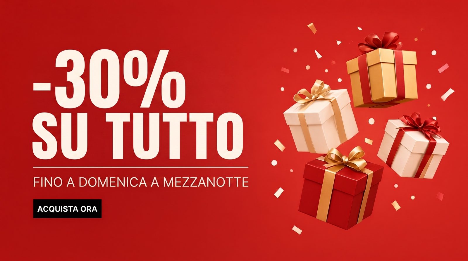 Banner per saldi e promo — Banner YouTube, web e social