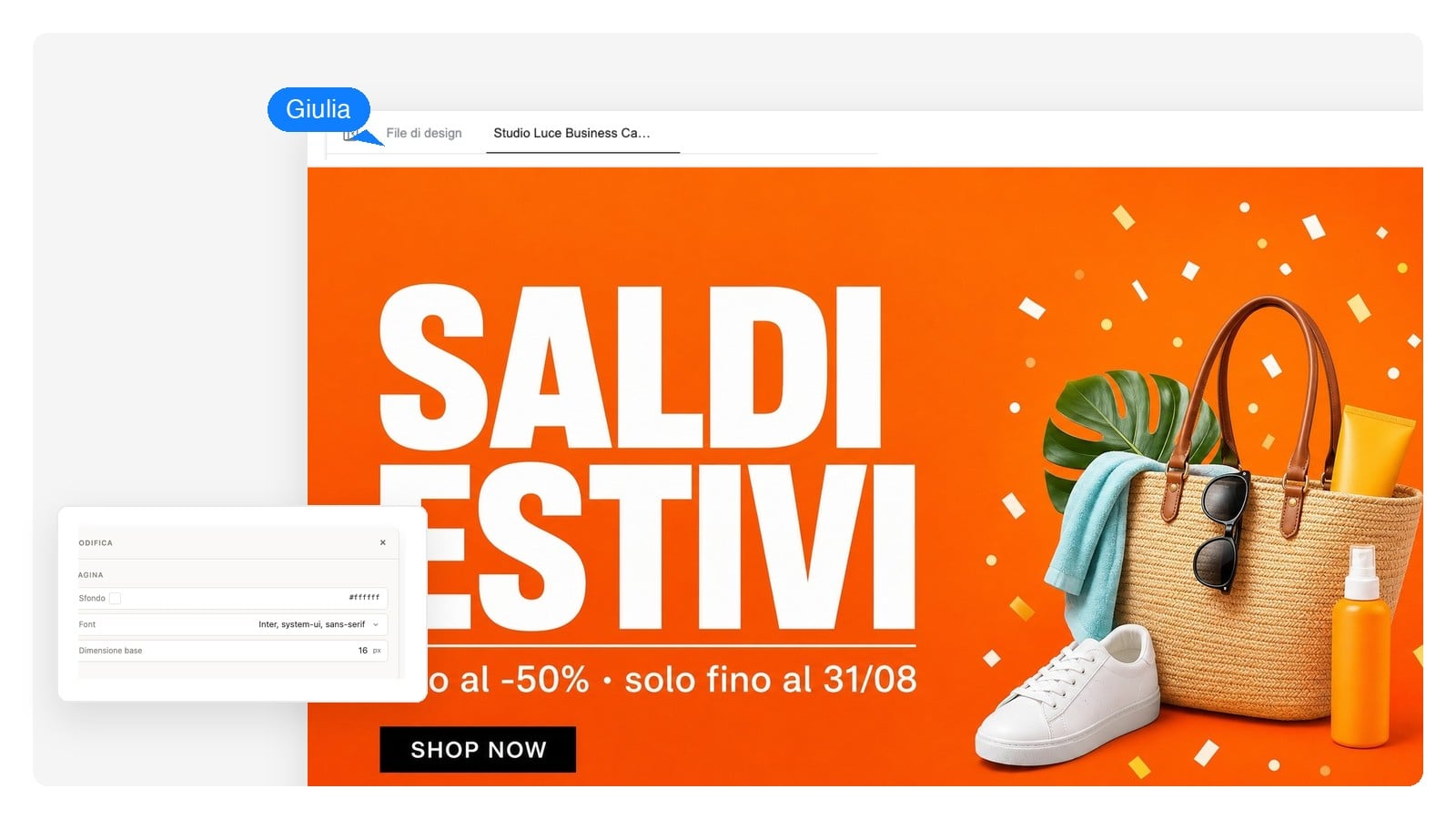 Banner per saldi e promo — Banner YouTube, web e social