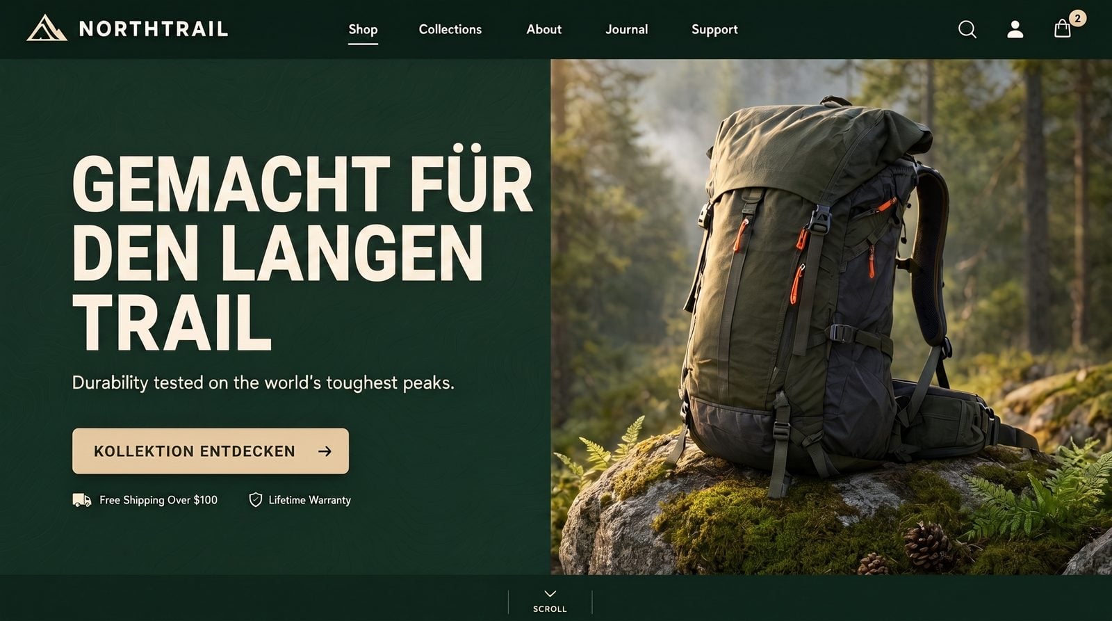 Hero-Banner für Websites — Banner erstellen mit KI