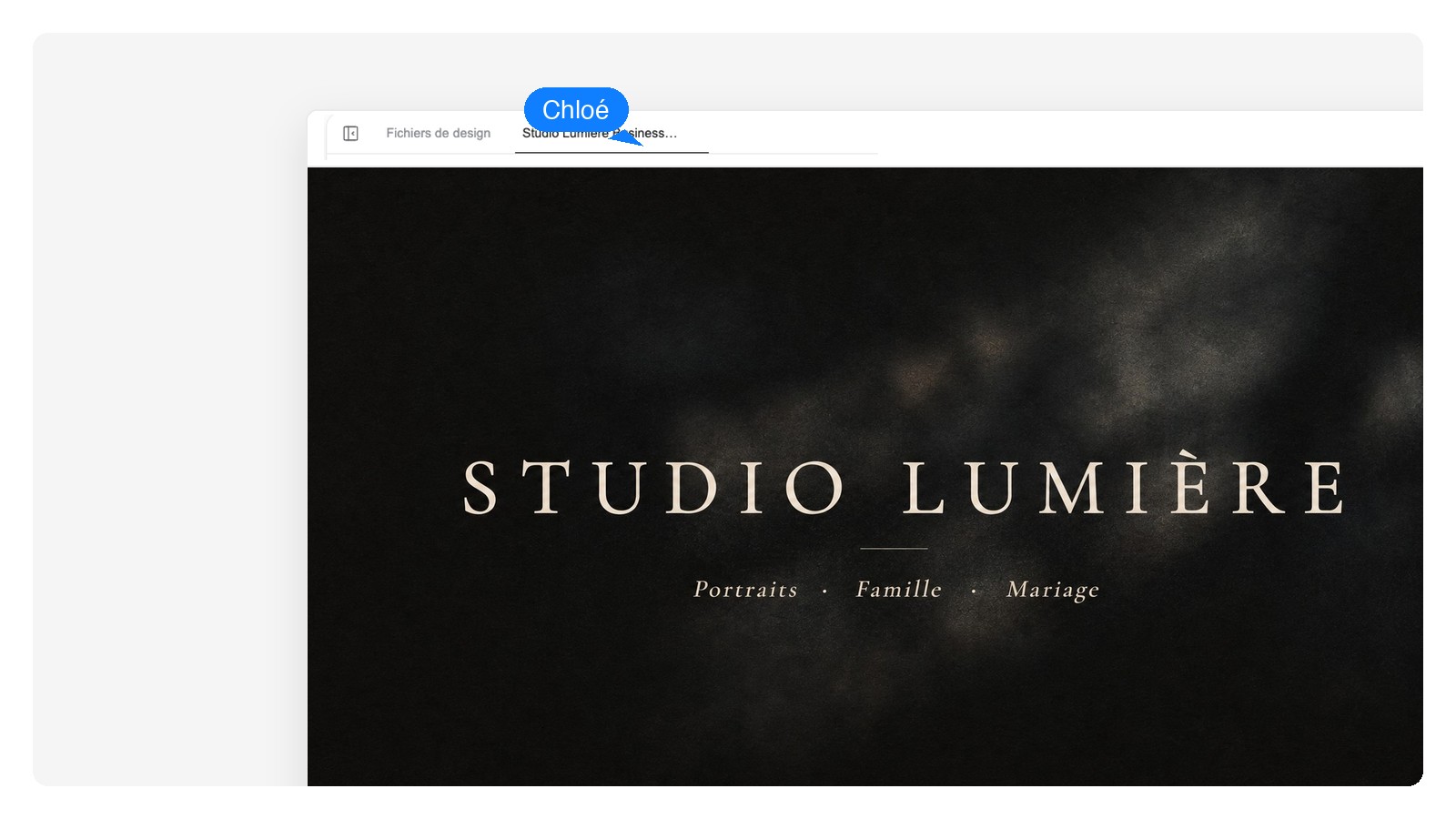 Verso de la même carte — même logo, mêmes couleurs, conçu dans la même conversation