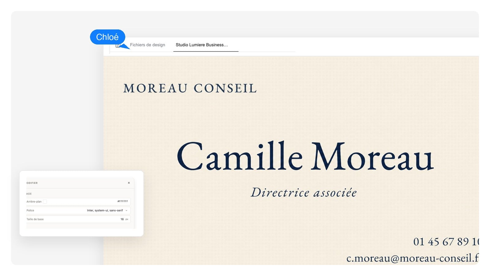 Conseil — Créer une carte de visite avec l'IA
