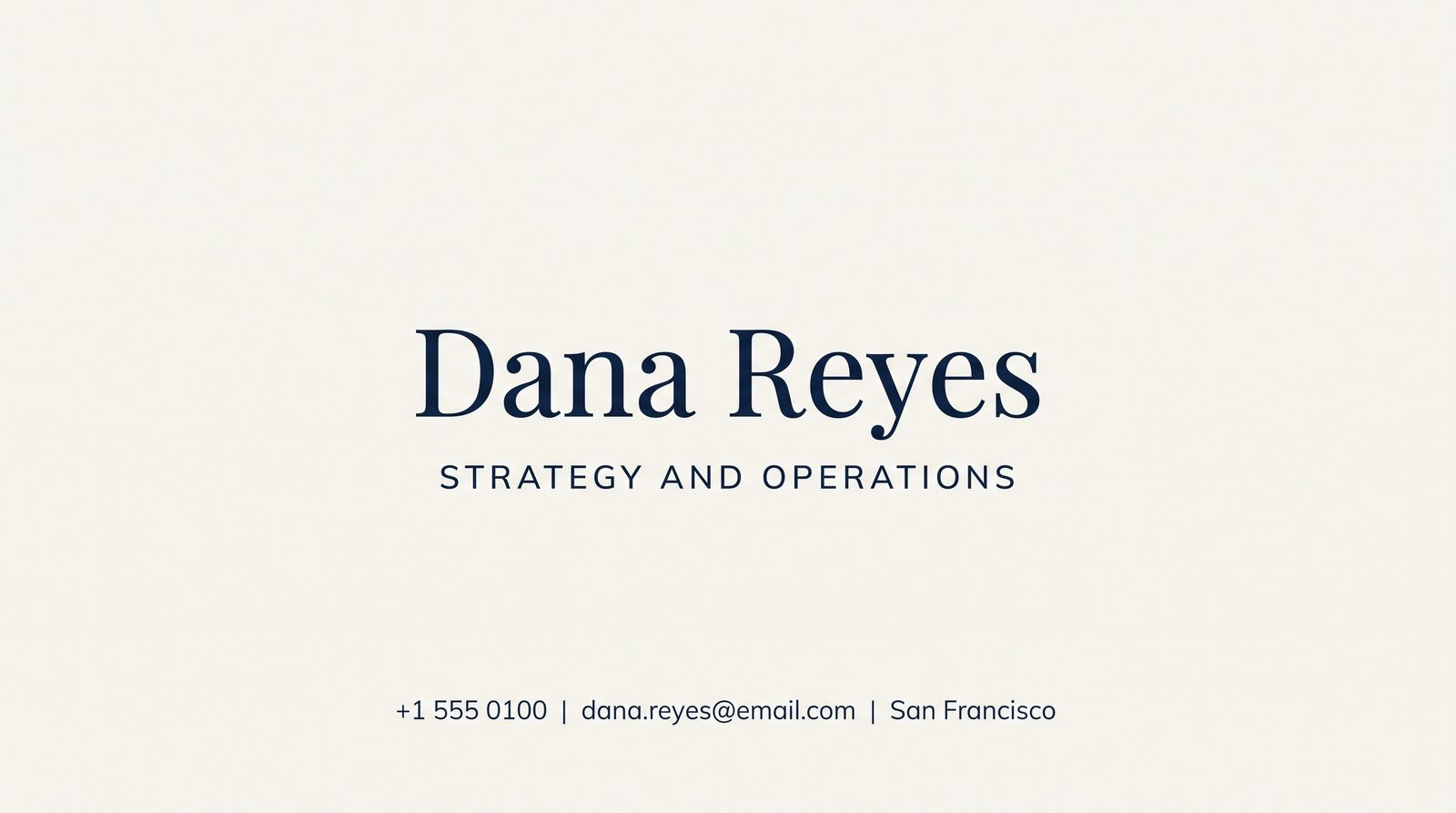 Consulting — AI Business Card Generator