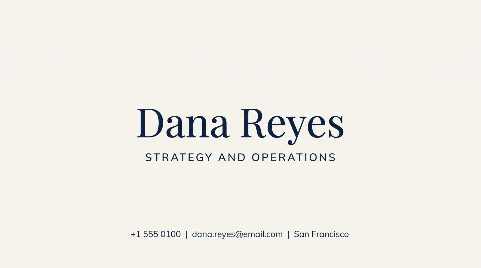 Consulting — AI Business Card Generator