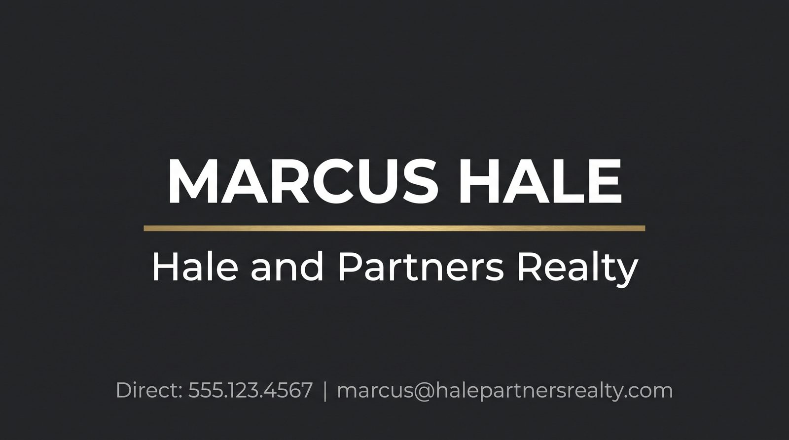 Real estate — AI Business Card Generator