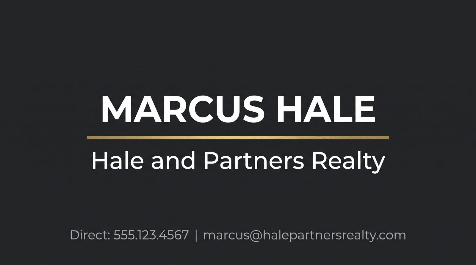 Real estate — AI Business Card Generator
