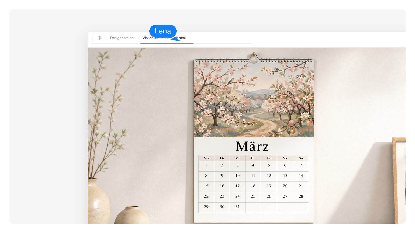 Familien-Fotokalender — Kalender erstellen mit KI