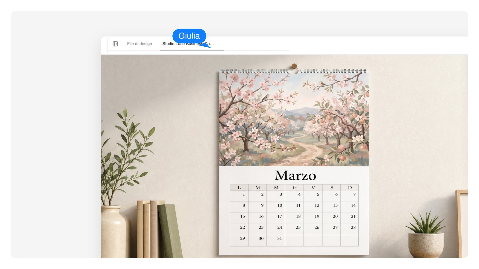 Calendario con foto di famiglia — Generatore di calendari AI