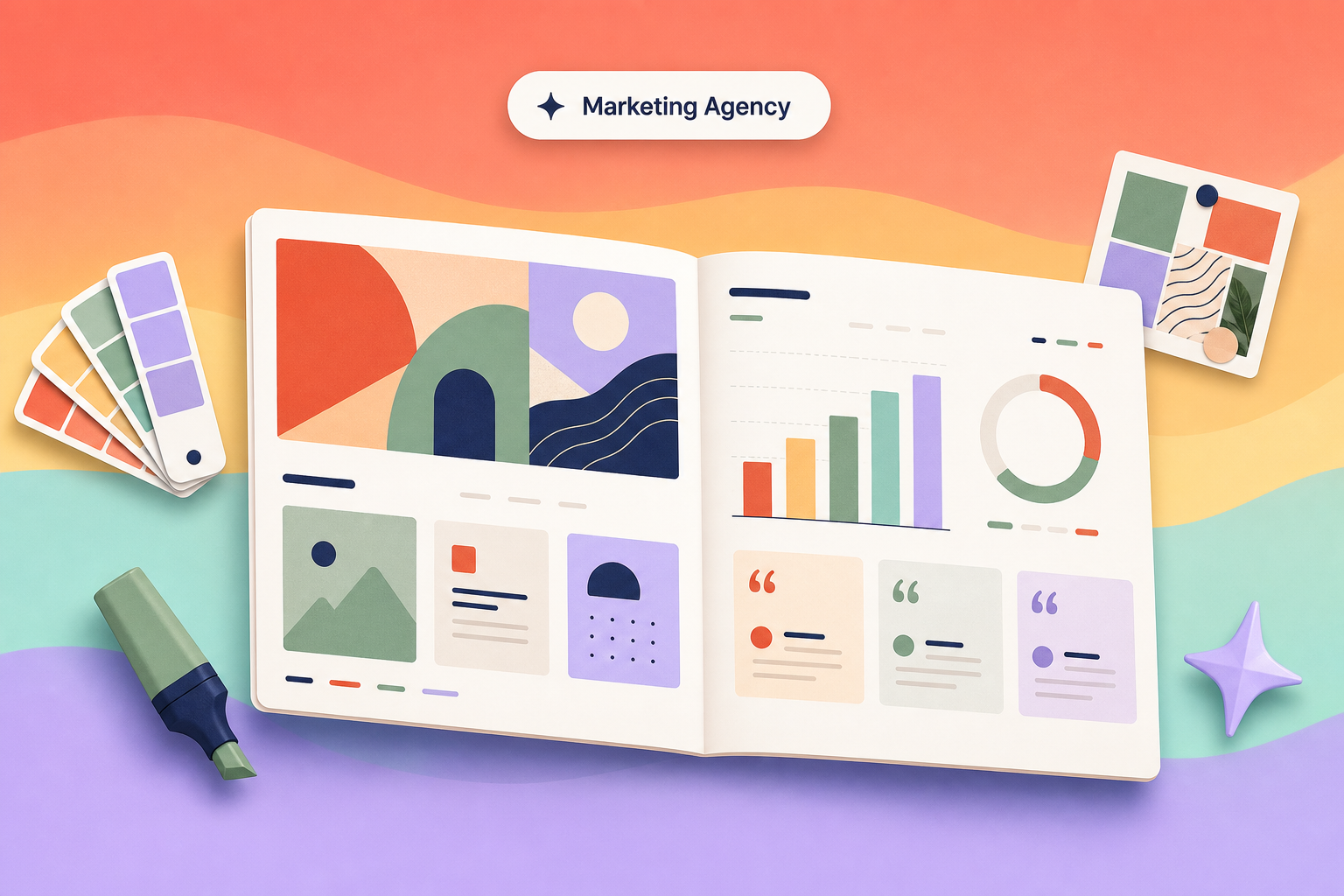 Marketing agencies — show prospects what real campaigns deliver