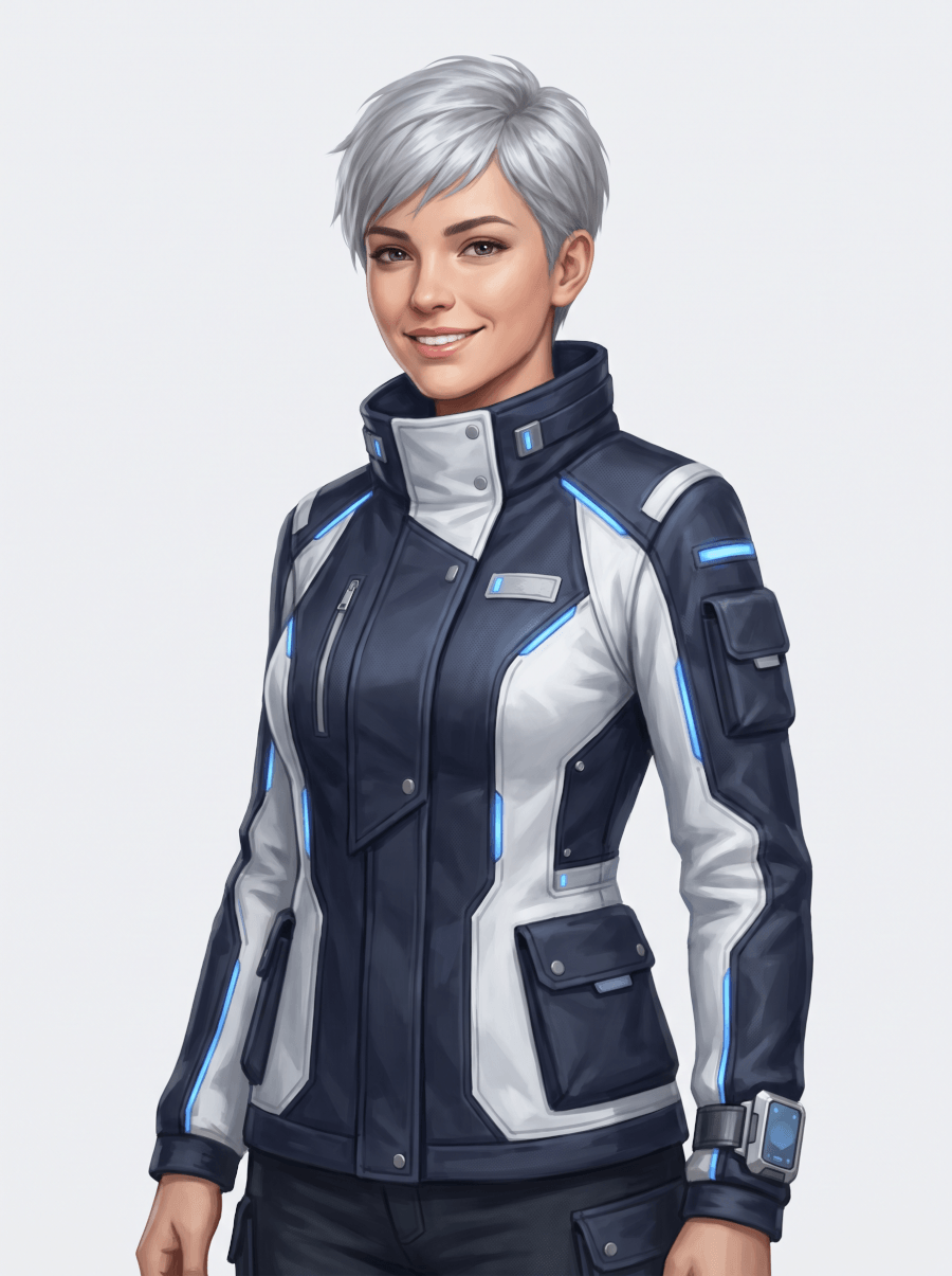 Realistic female explorer portrait made with Genspark's AI character generator